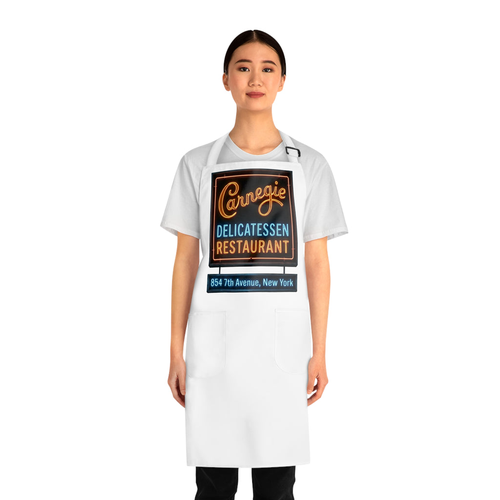Vintage Carnegie Deli Restaurant Apron — Neon Sign