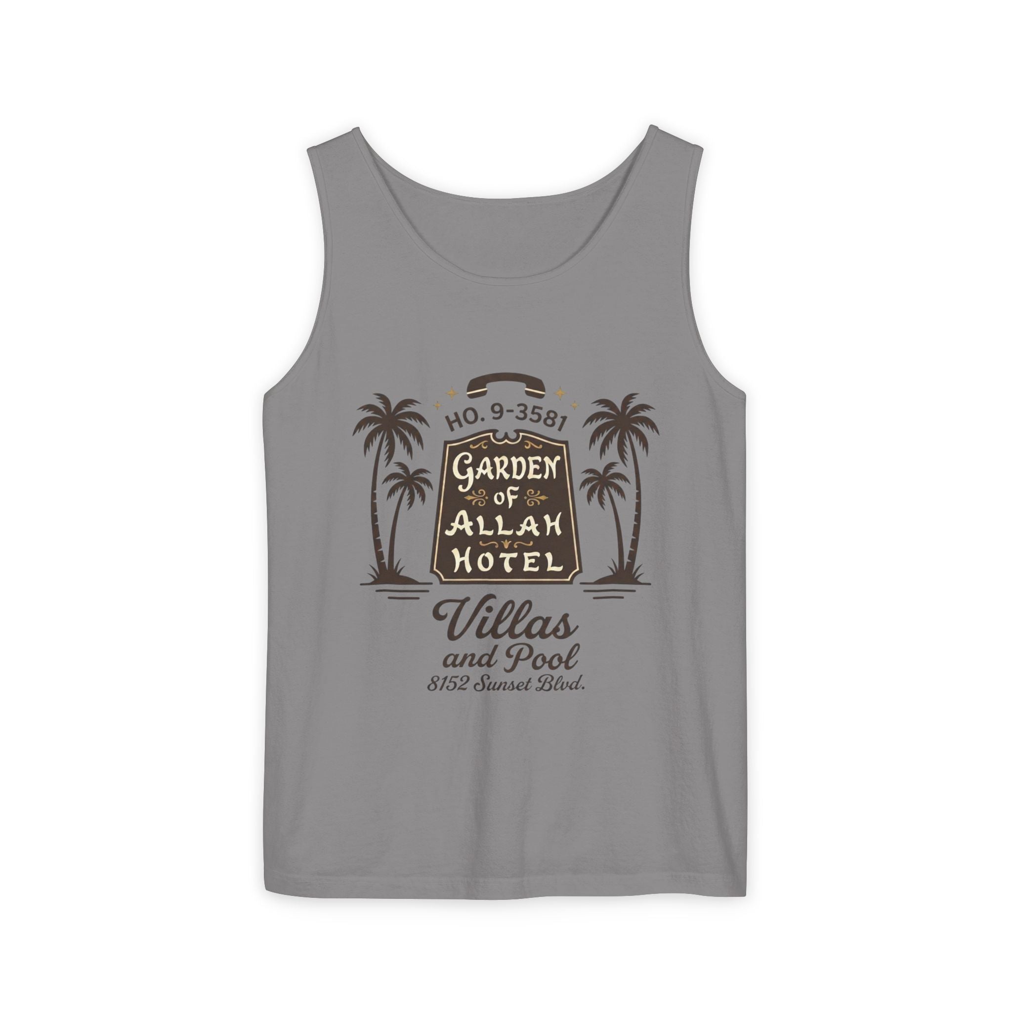 Vintage Garden of Allah Hotel Tank