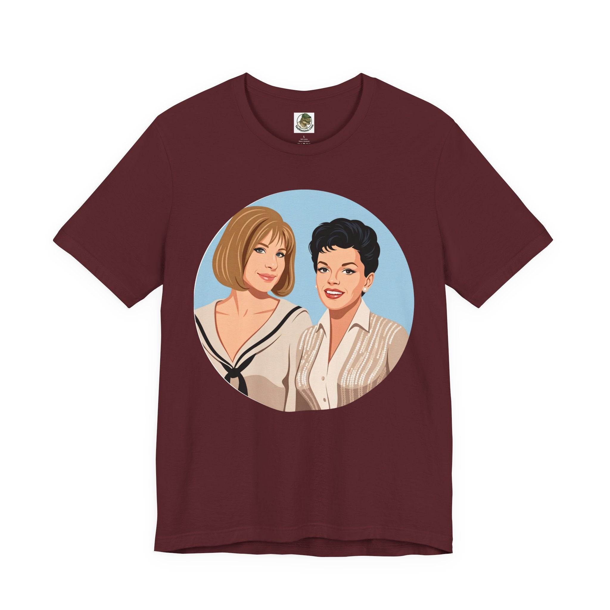 Unisex 'Happy Duet' Cotton T-Shirt