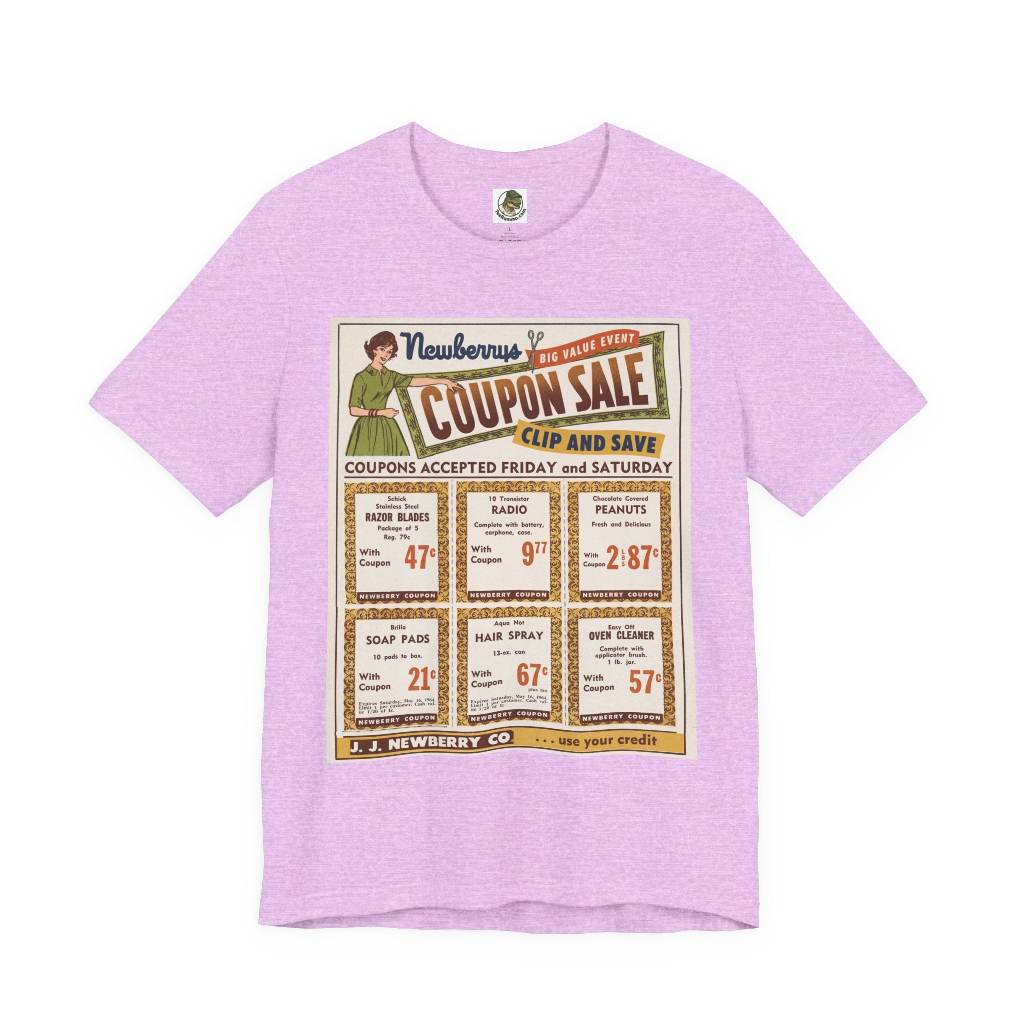 J.J. Newberry Co. Retro Coupon Ad Graphic Tee