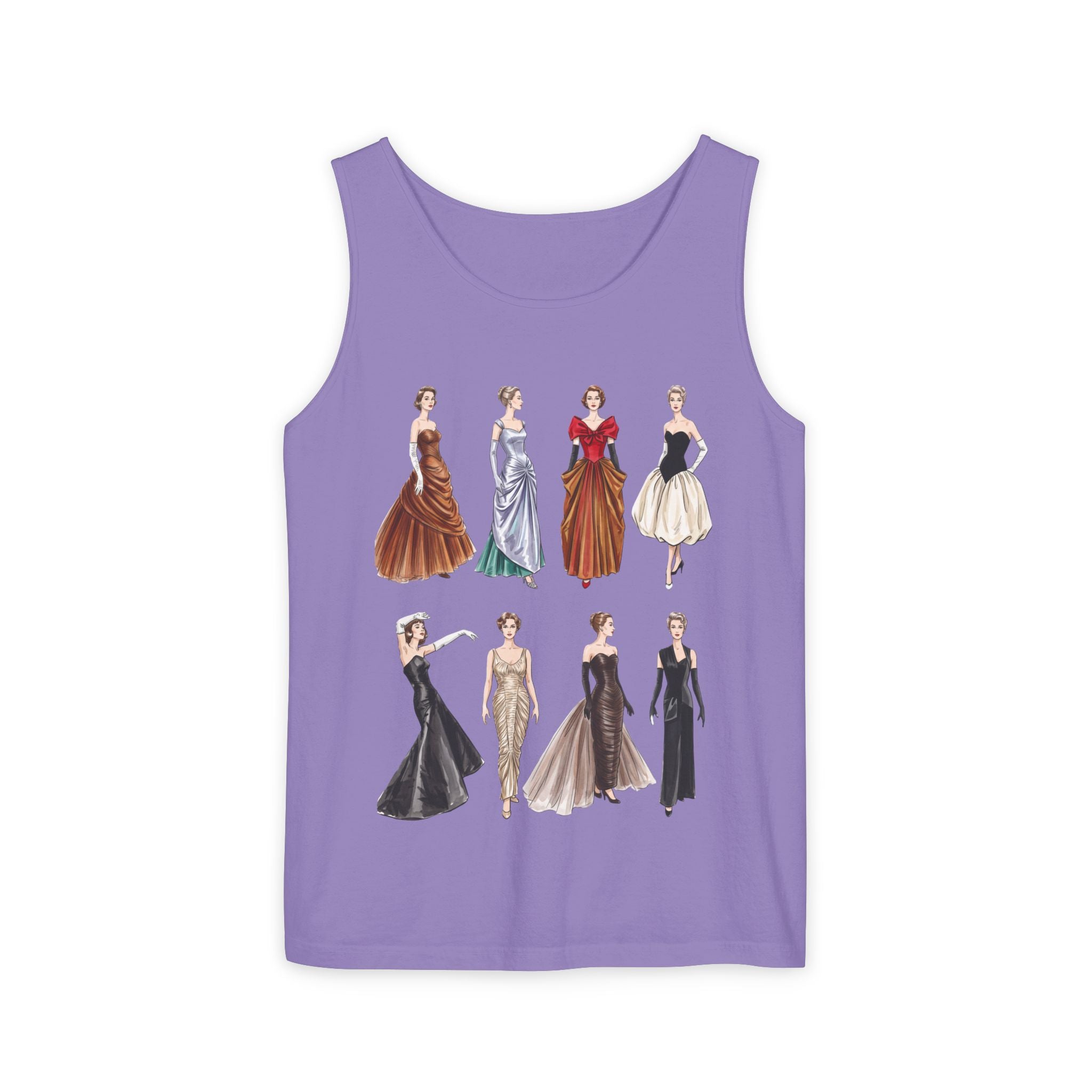 Vintage Ladies Fashion 'Charles James' Graphic Tank Top
