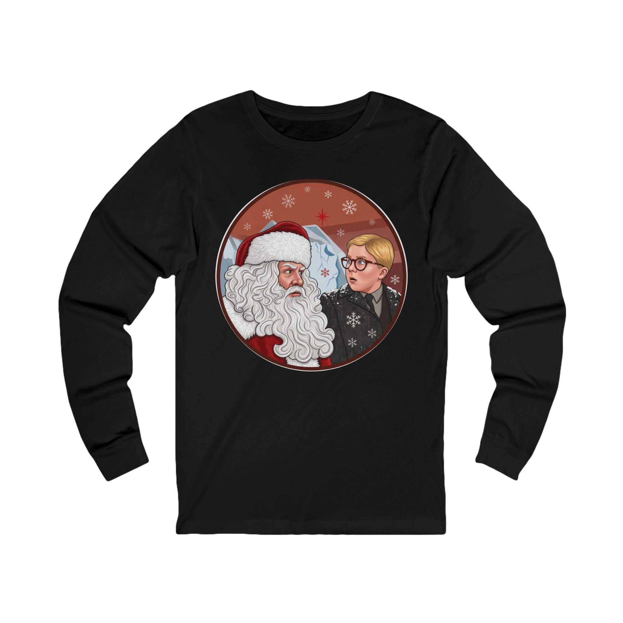 Vintage "Ho! Ho! Ho! Christmas Crewneck Long Sleeve T-Shirt