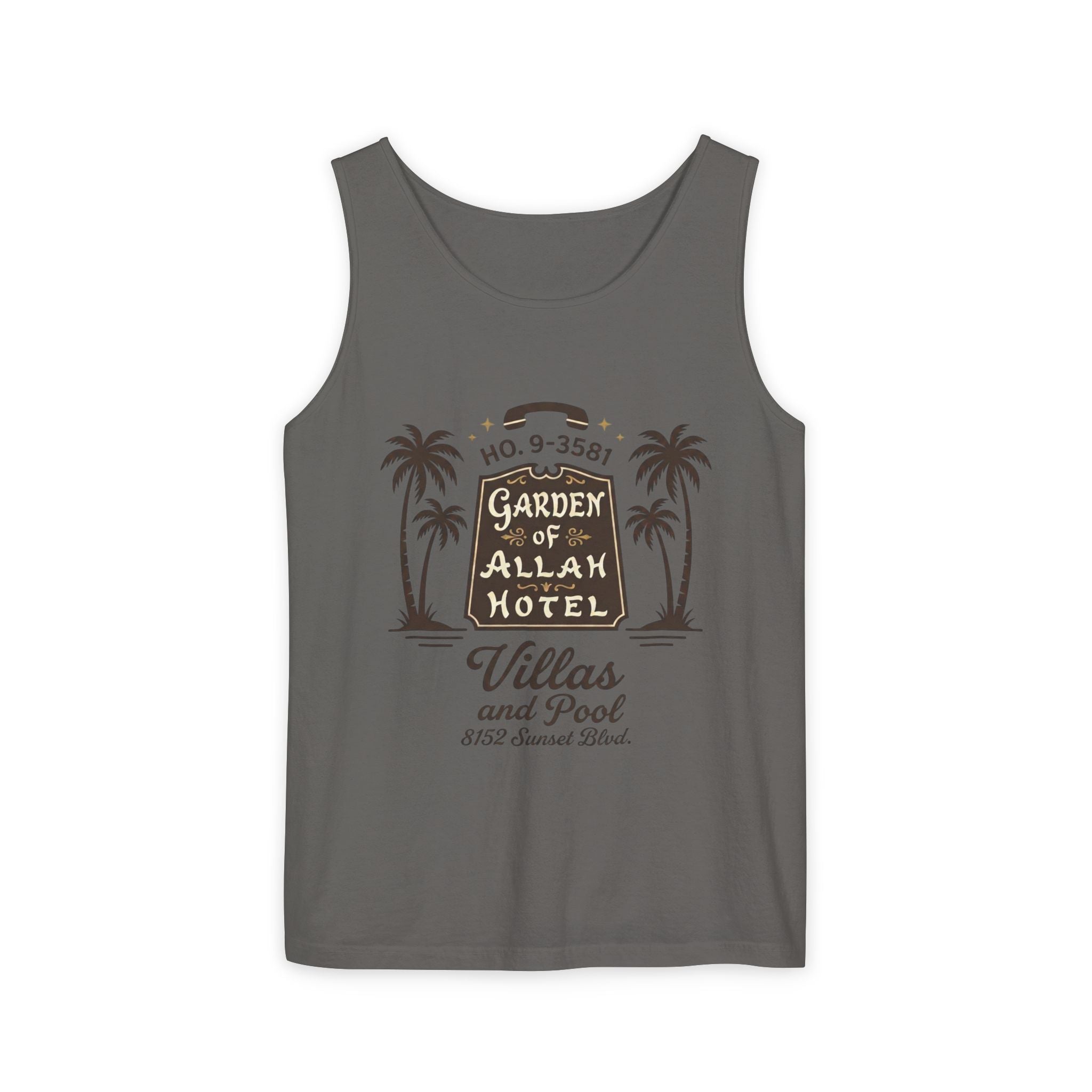 Vintage Garden of Allah Hotel Tank