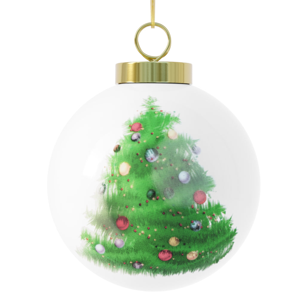'A Very Big Treat' Christmas Tree Ball Ornament