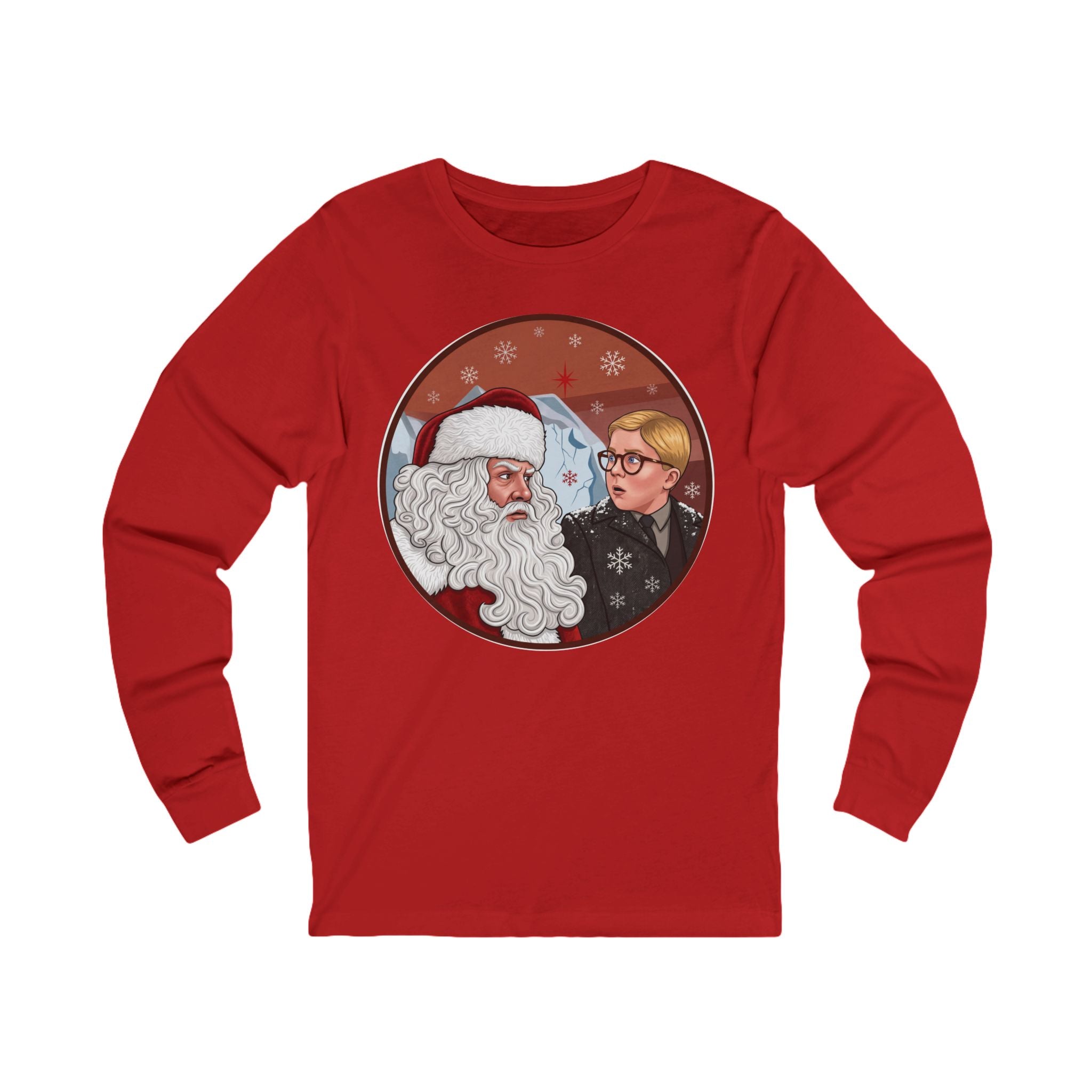 Vintage "Ho! Ho! Ho! Christmas Crewneck Long Sleeve T-Shirt