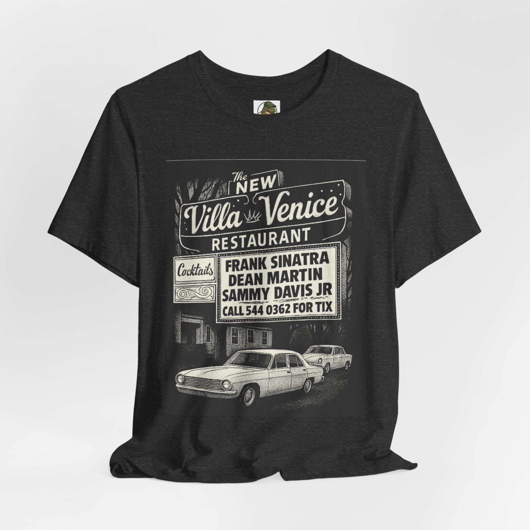 Unisex Vintage 'Villa Venice Restaurant' Cotton T-Shirt