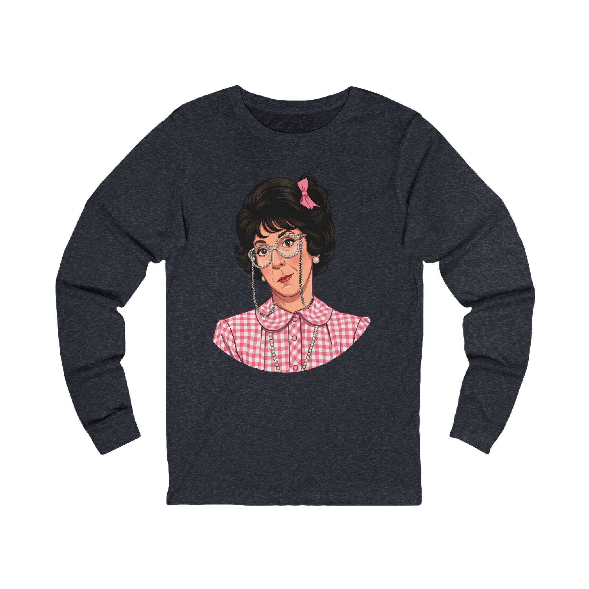 Unisex 'Neighbor Lady' Cotton Long Sleeve T-Shirt