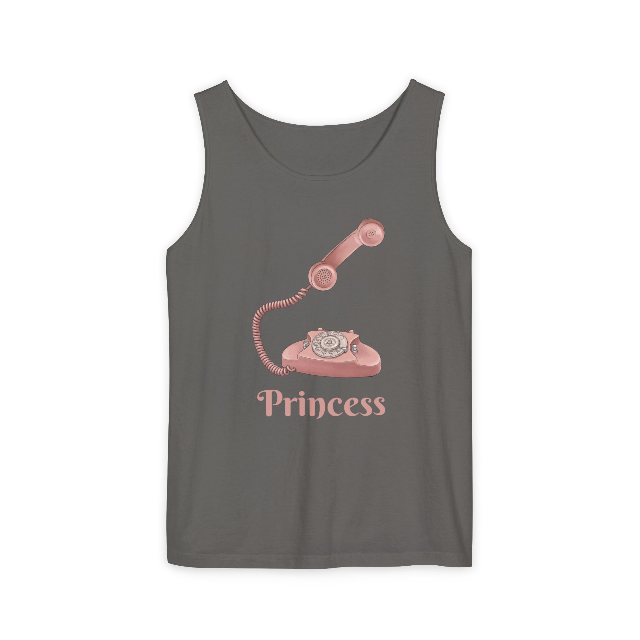 Unisex "Princess Retro Rotary Phone" Tank Top