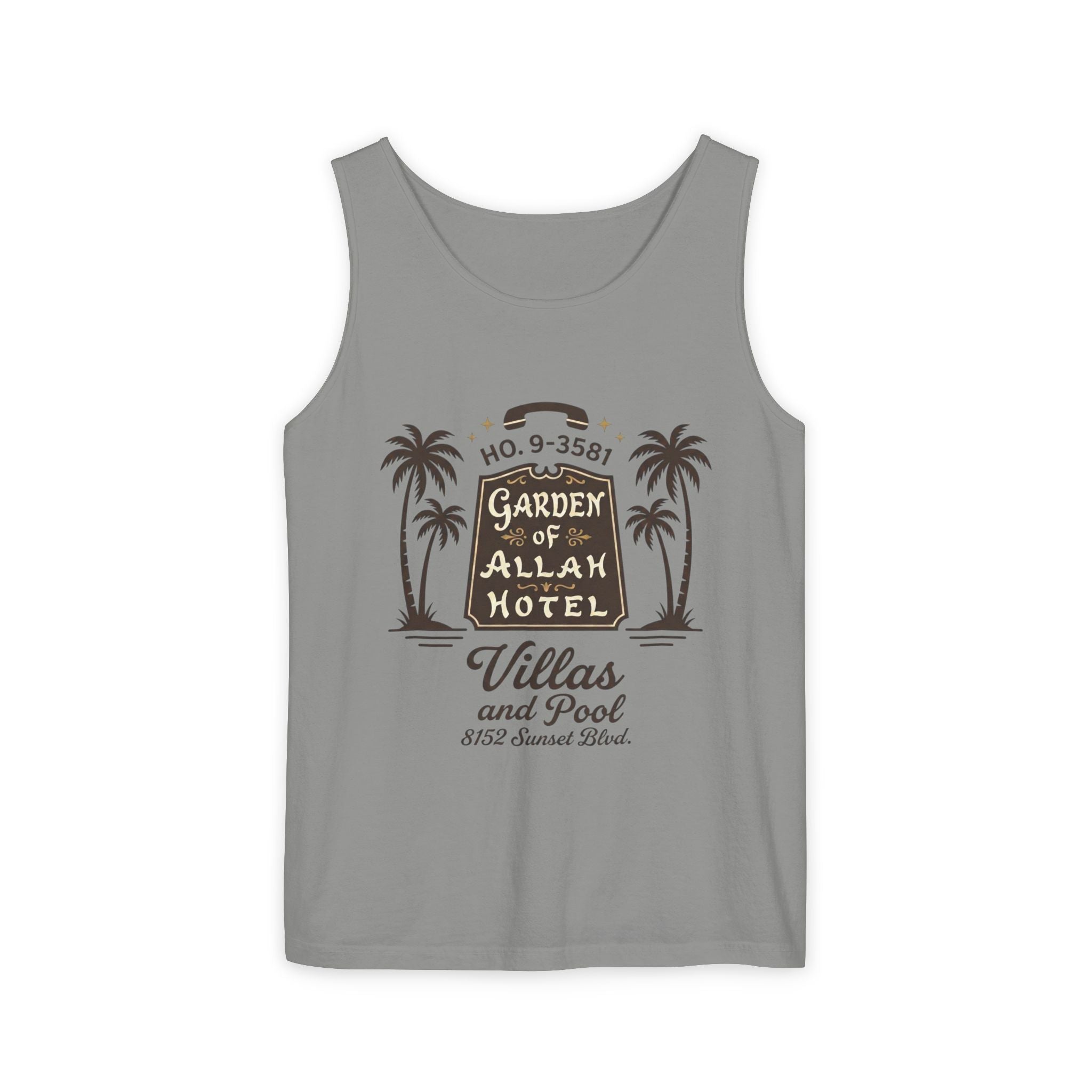 Vintage Garden of Allah Hotel Tank