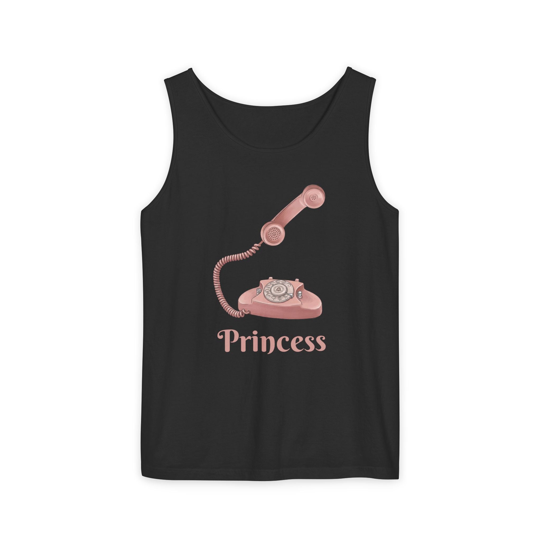 Unisex "Princess Retro Rotary Phone" Tank Top