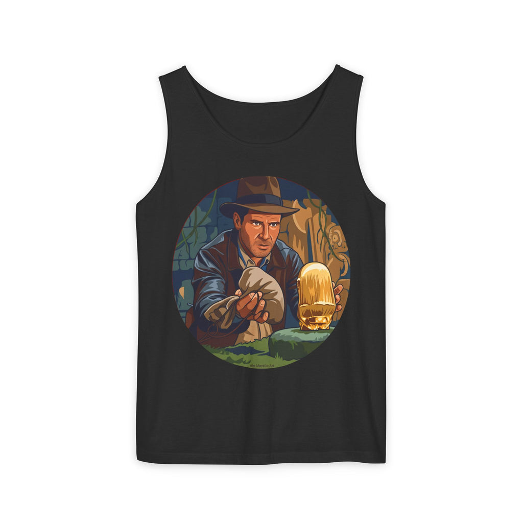 Unisex 'Adventure Man' Cotton Tank Top