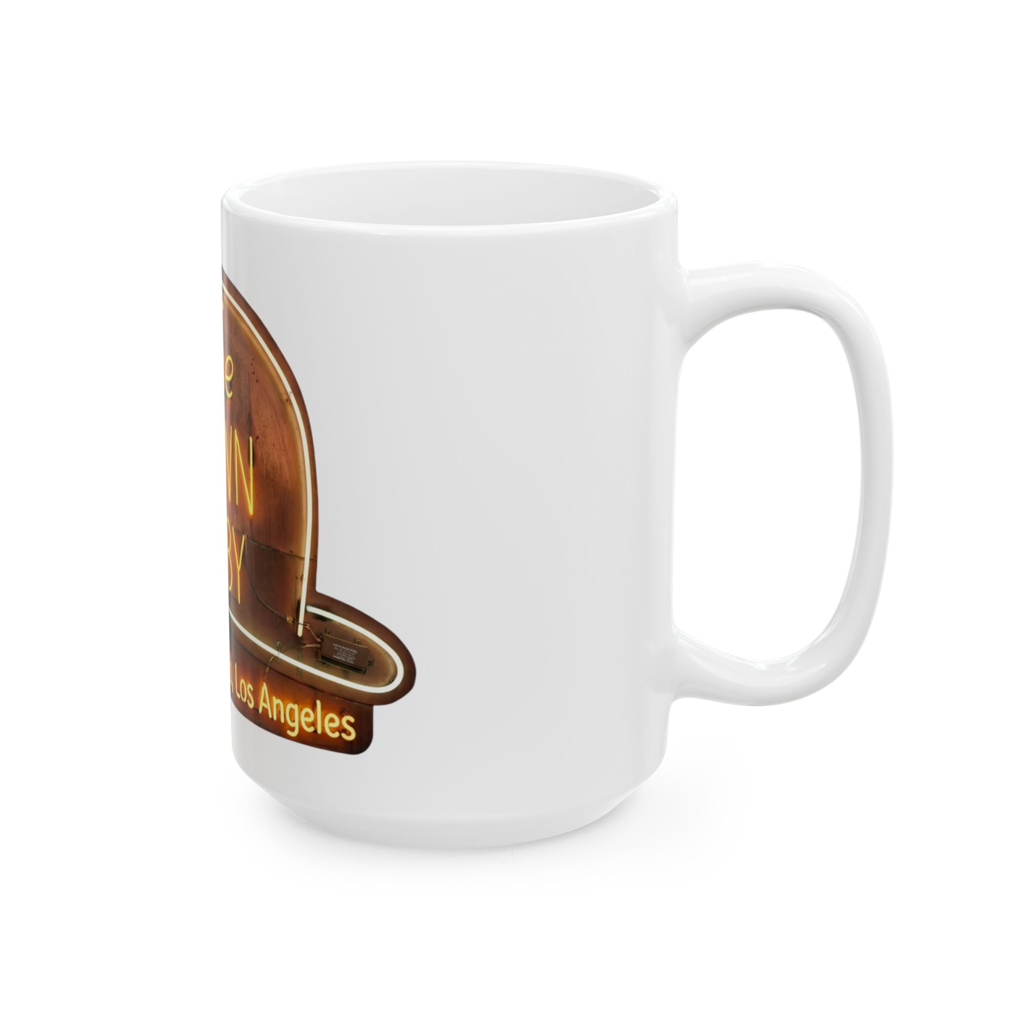Vintage Brown Derby Restaurant Ceramic Mug (15oz)