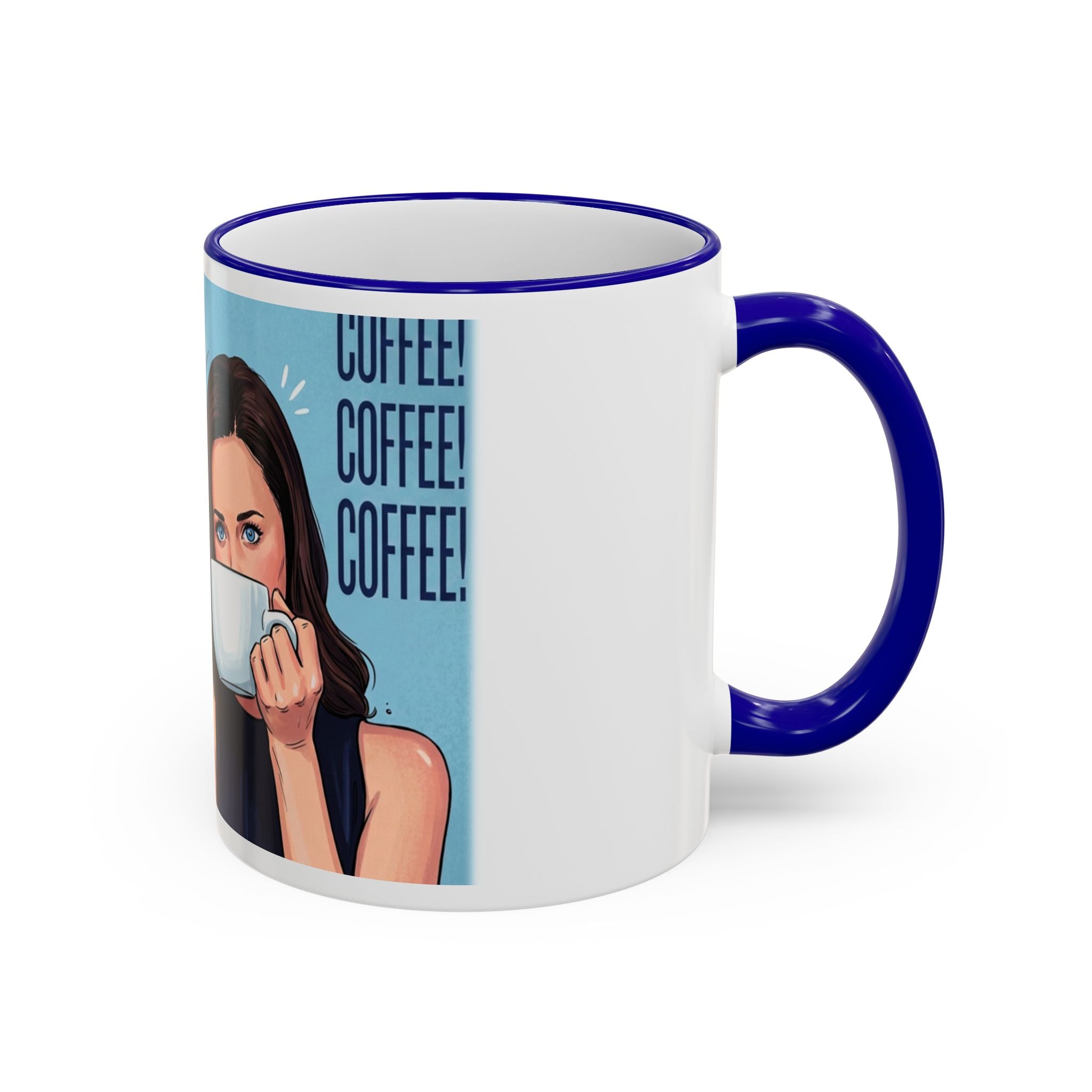 Coffee! Coffee! Coffee! Ceramic Coffee Cup(15oz)