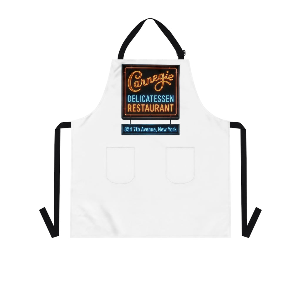 Vintage Carnegie Deli Restaurant Apron — Neon Sign