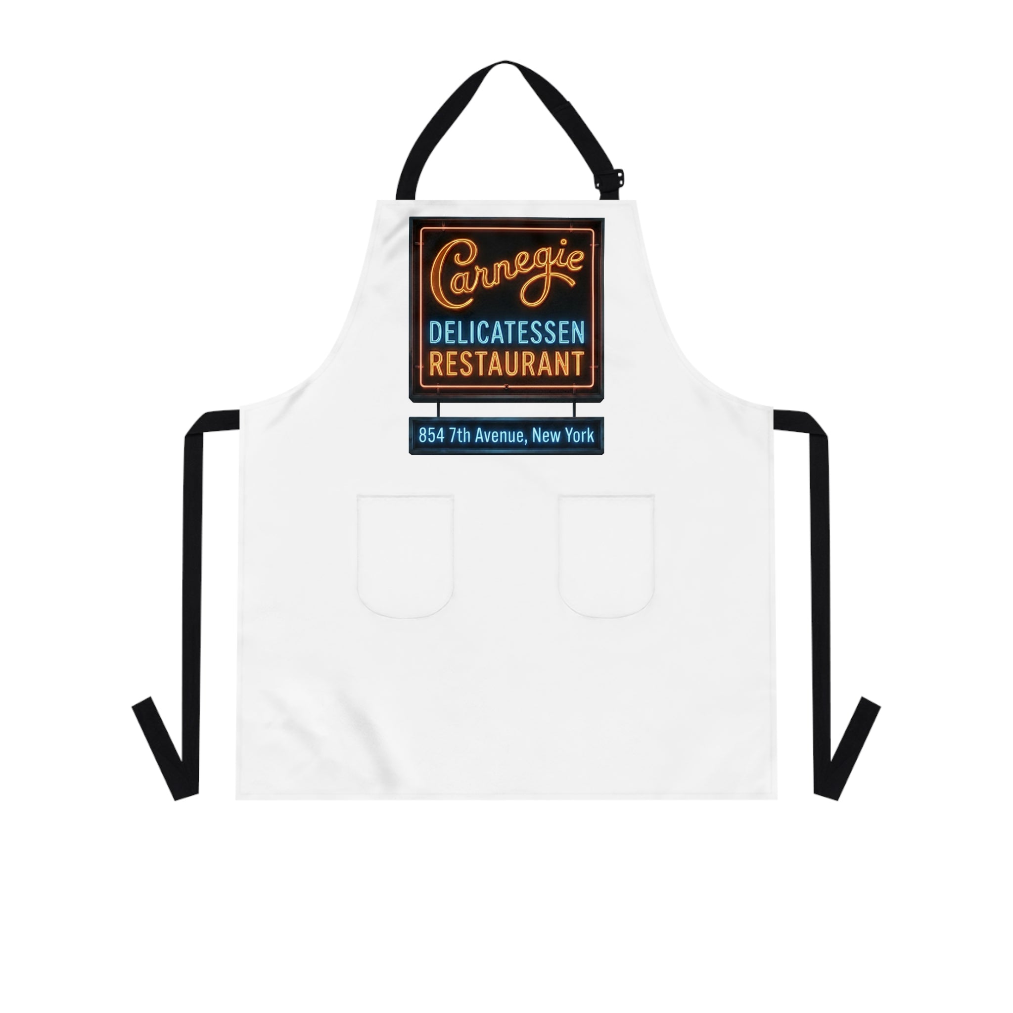 Vintage Carnegie Deli Restaurant Apron — Neon Sign