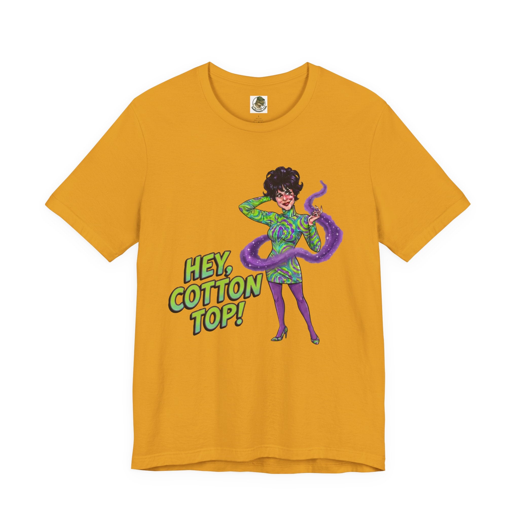 Unisex Vintage 'Hey, Cotton Top!' Cotton T-Shirt