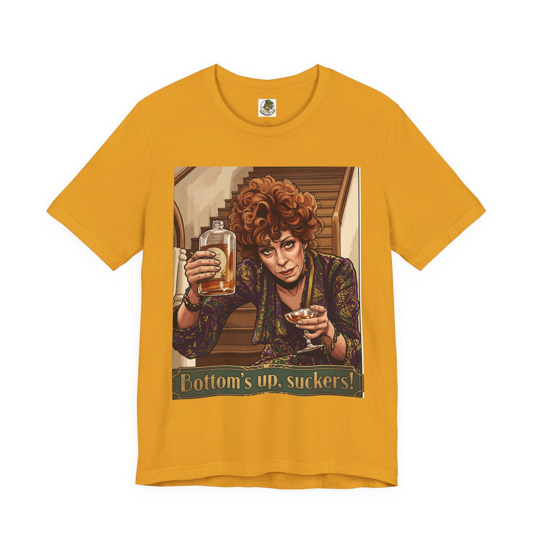 Bottoms Up, Suckers! Retro Tee