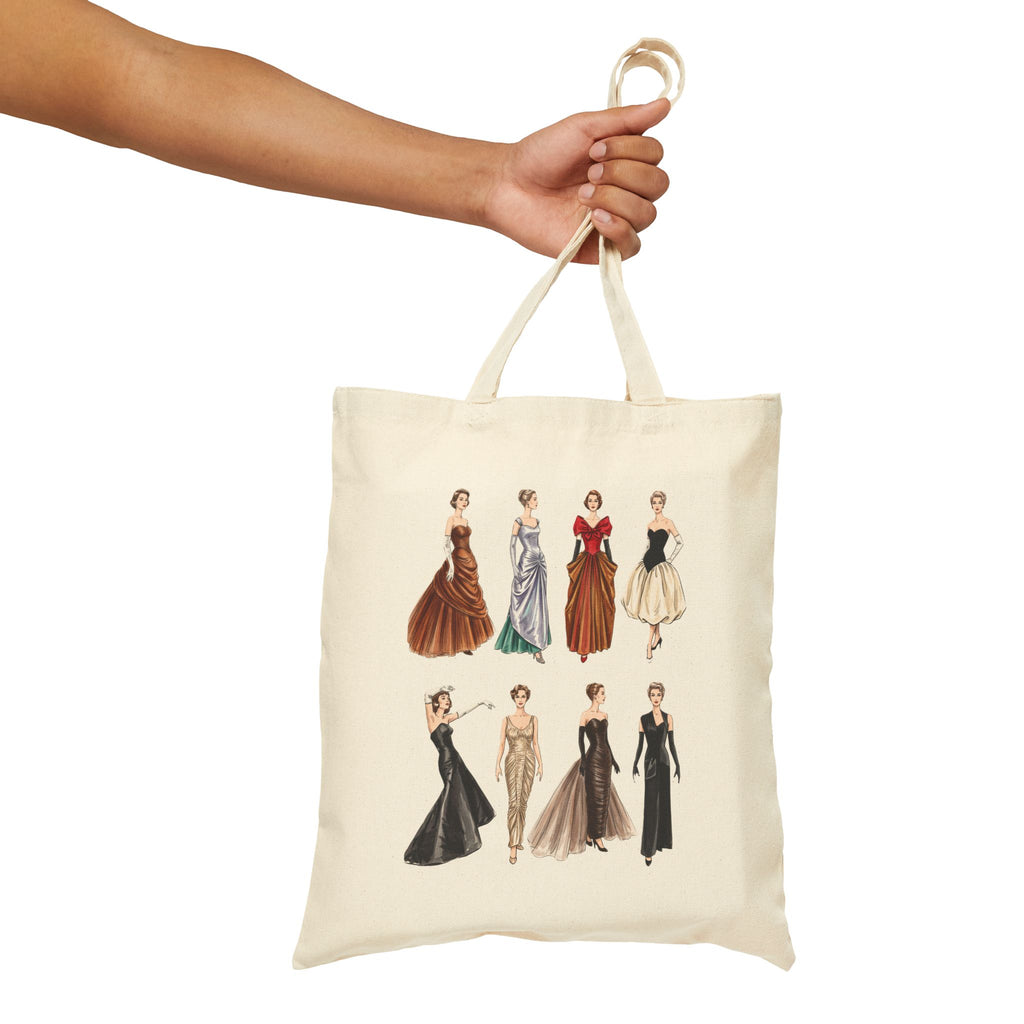 Vintage Ladies Fashion 'Charles James' Cotton Tote Bag