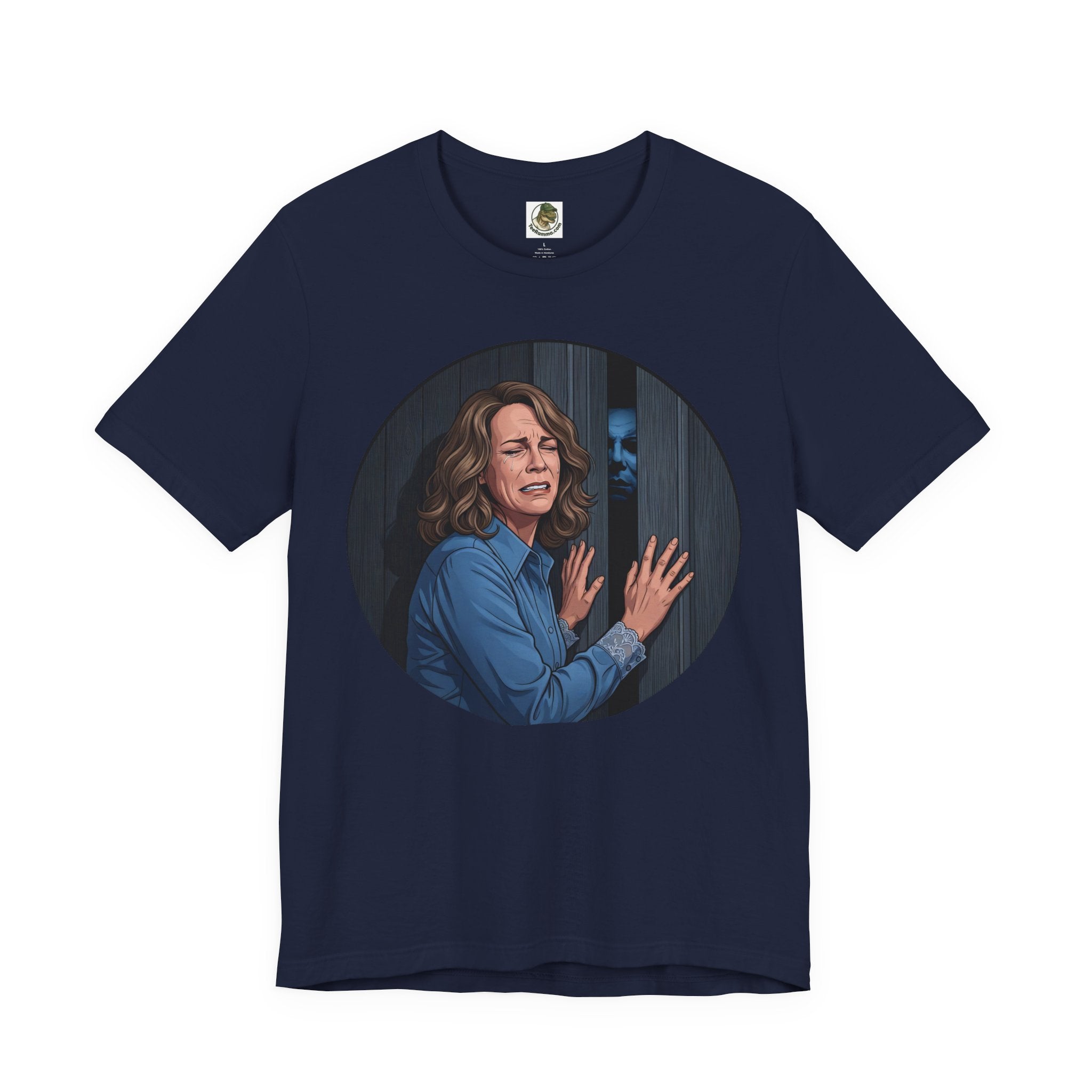 Unisex 'Demon at the Door' Cotton T-Shirt