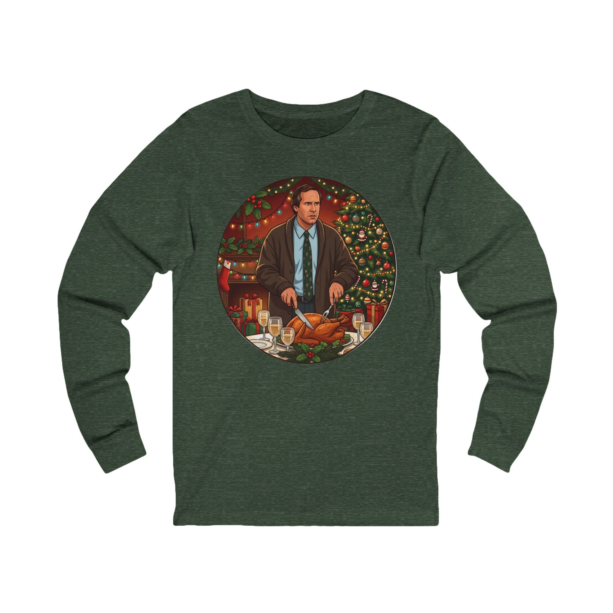 Unisex 'A Very Big Treat' Christmas Graphic Cotton Long Sleeve T-Shirt