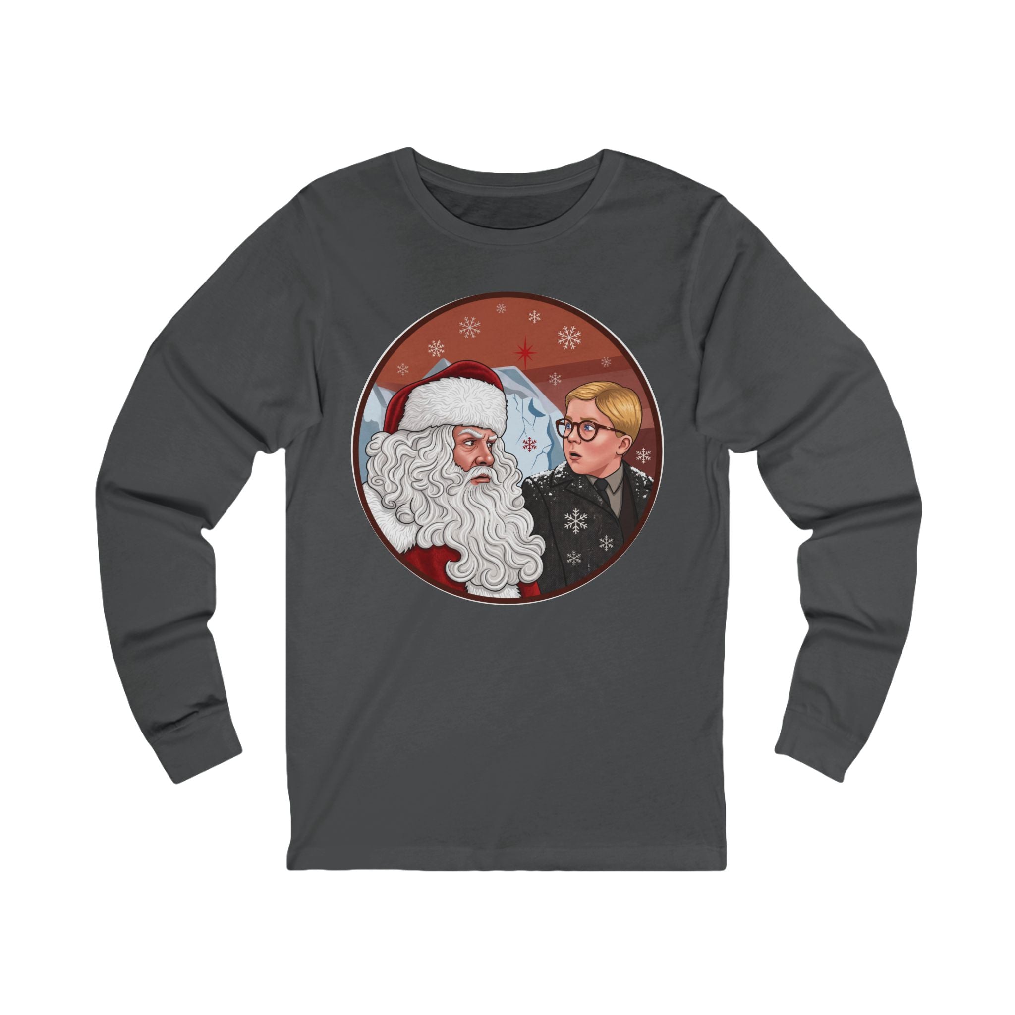 Vintage "Ho! Ho! Ho! Christmas Crewneck Long Sleeve T-Shirt