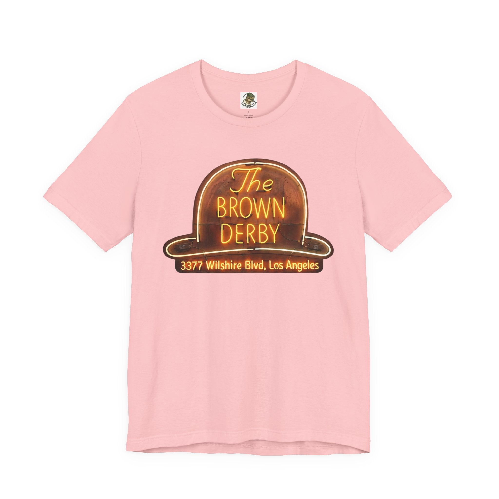 Vintage Brown Derby Restaurant Tee -- Retro Neon Sign