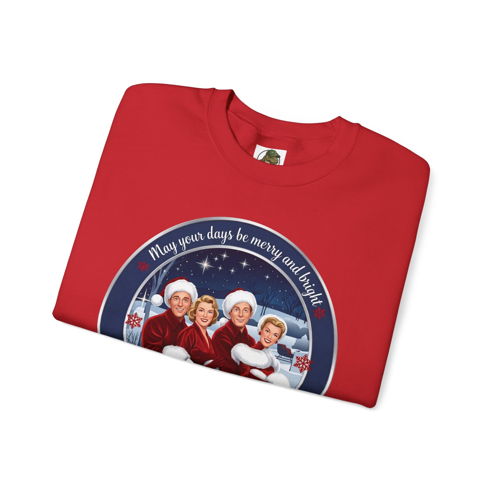 Vintage "Merry and Bright" Christmas Crewneck Sweatshirt