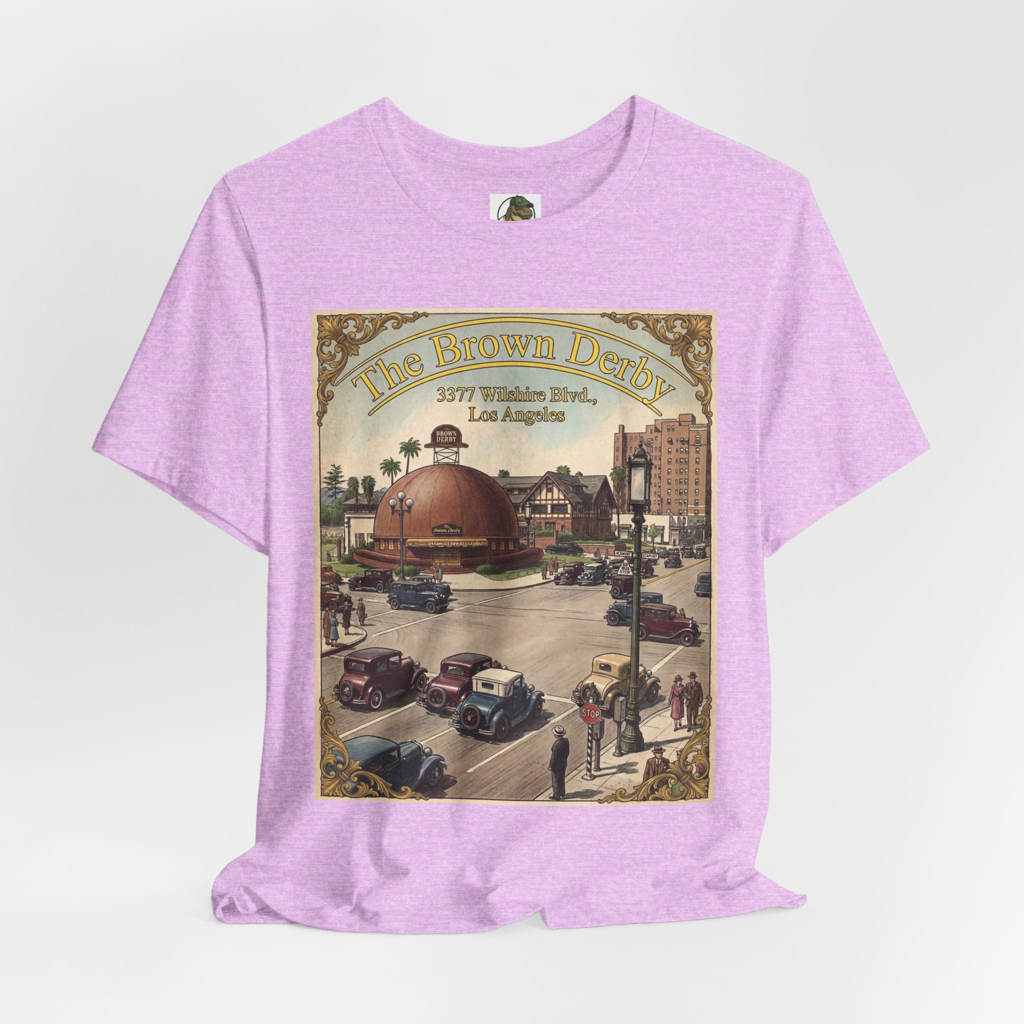 Vintage Brown Derby Restaurant Tee — Retro Restaurant Poster