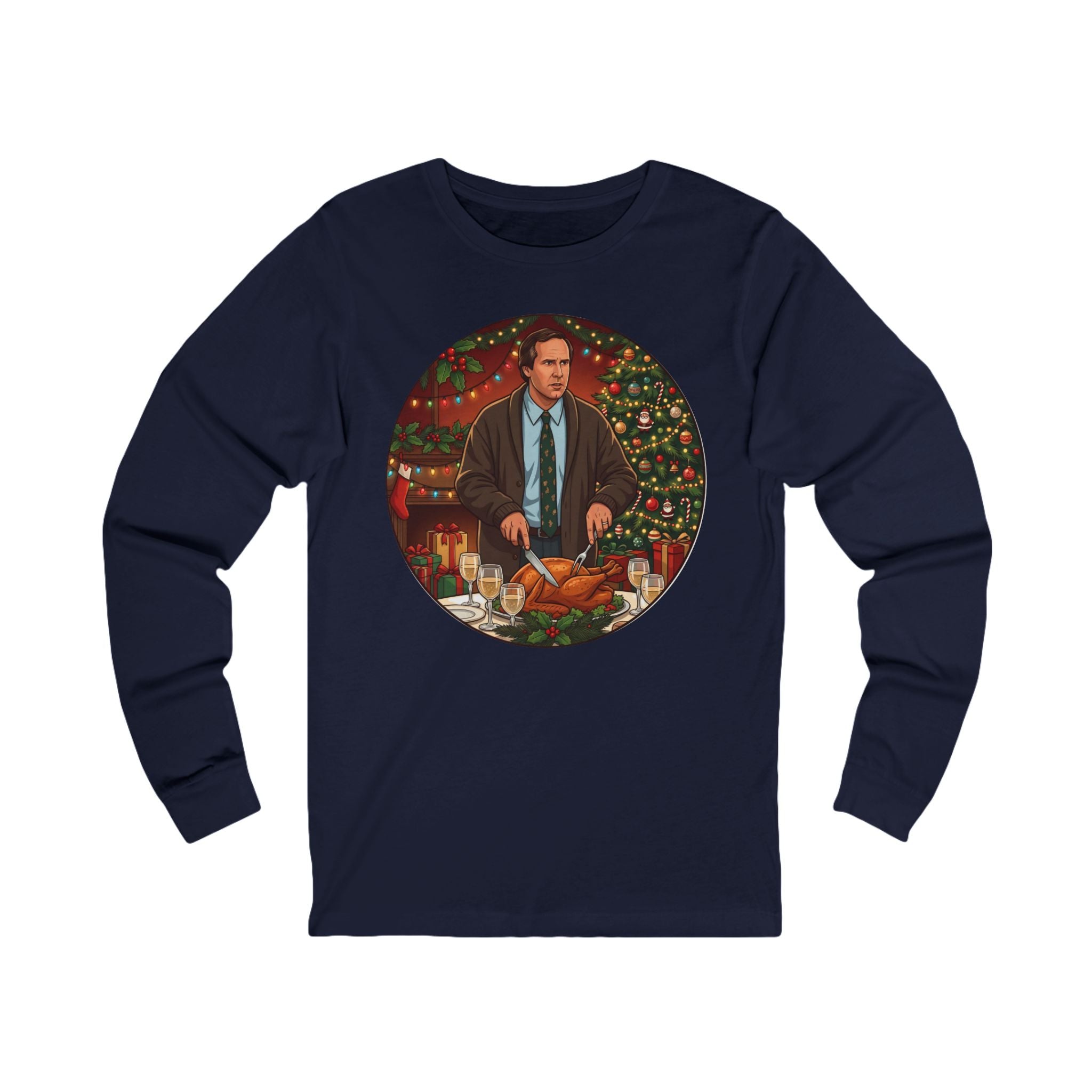 Unisex 'A Very Big Treat' Christmas Graphic Cotton Long Sleeve T-Shirt