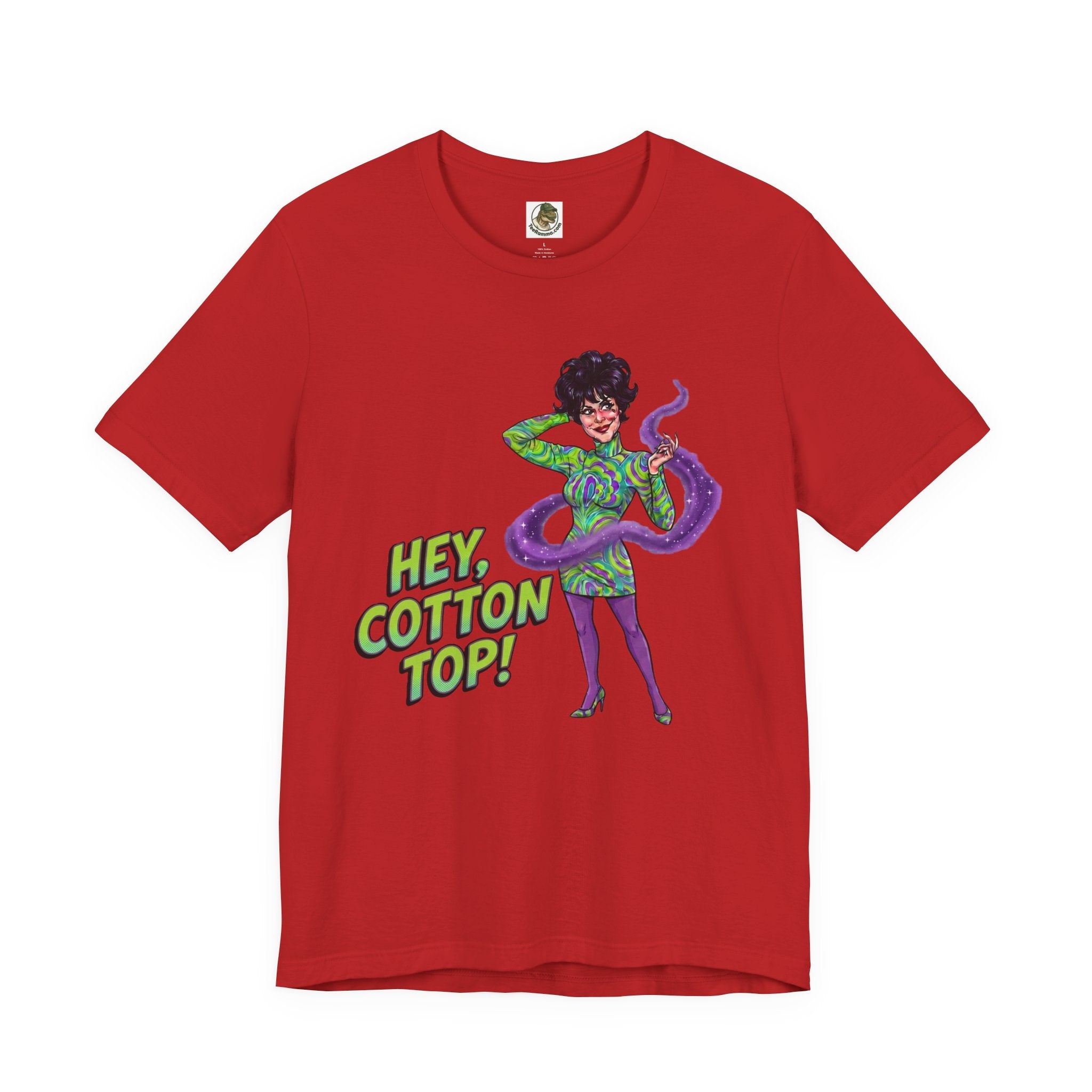 Unisex Vintage 'Hey, Cotton Top!' Cotton T-Shirt