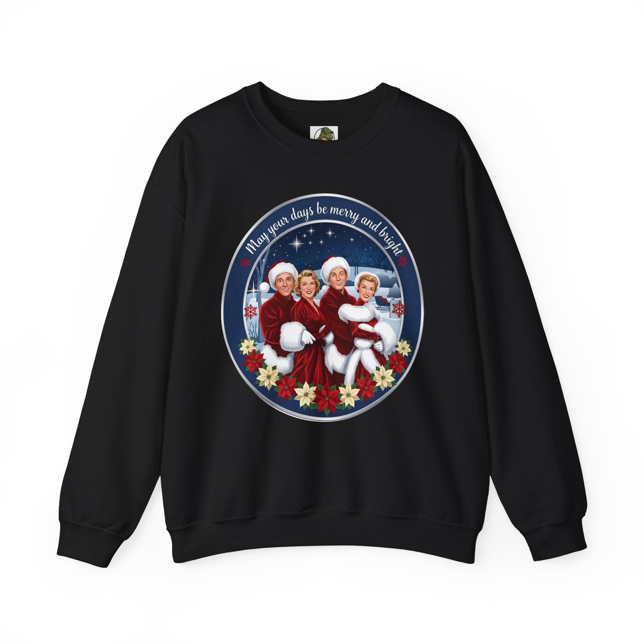 Vintage "Merry and Bright" Christmas Crewneck Sweatshirt