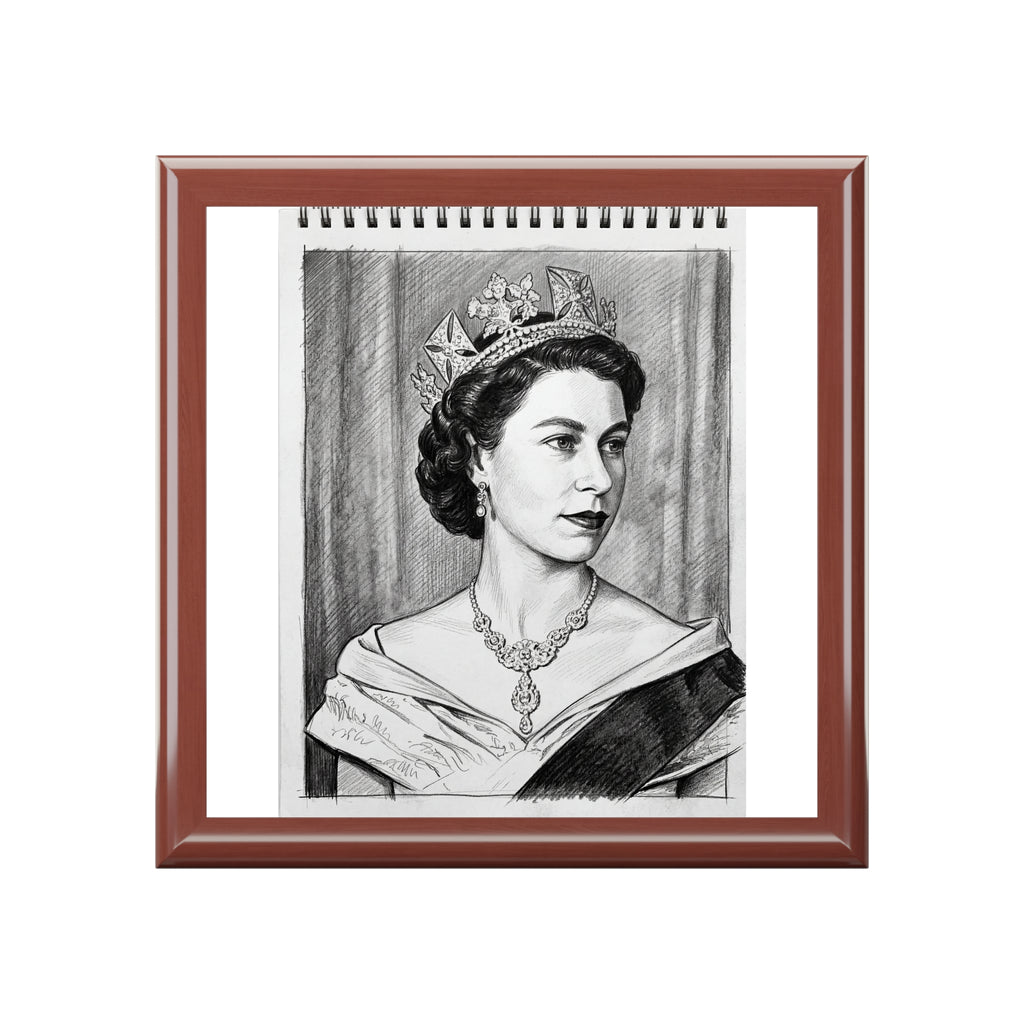 Her Majesty Wood Trinket Box