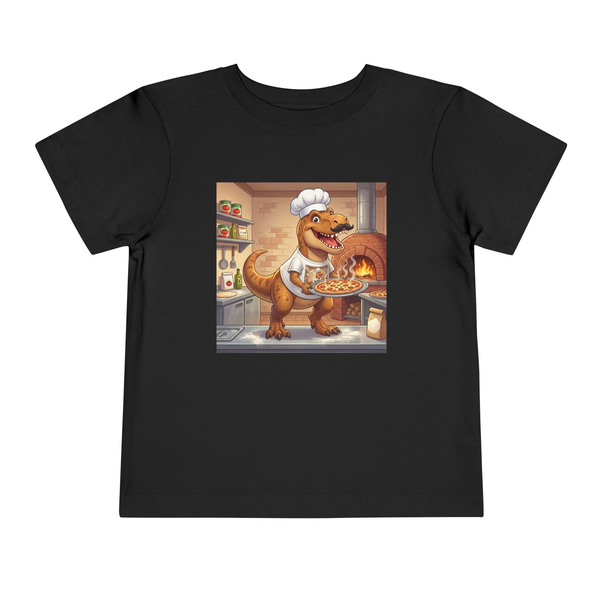 Ernest T. Rex Pizza Chef Toddler Tee