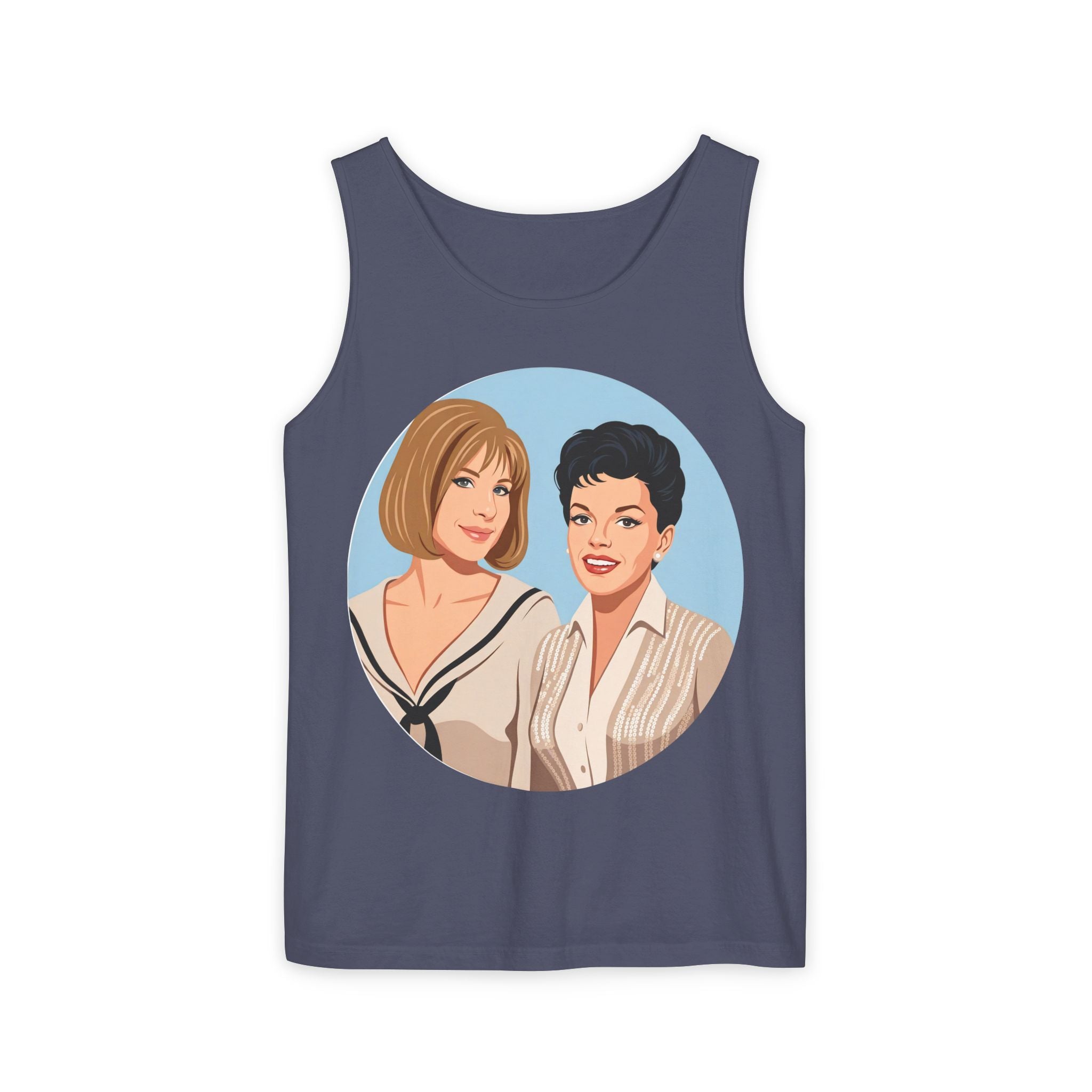 Unisex 'Happy Duet' Cotton Tank Top
