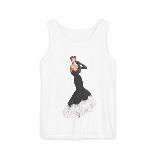 Barbara -- Vintage Fashion Model Graphic Tank Top