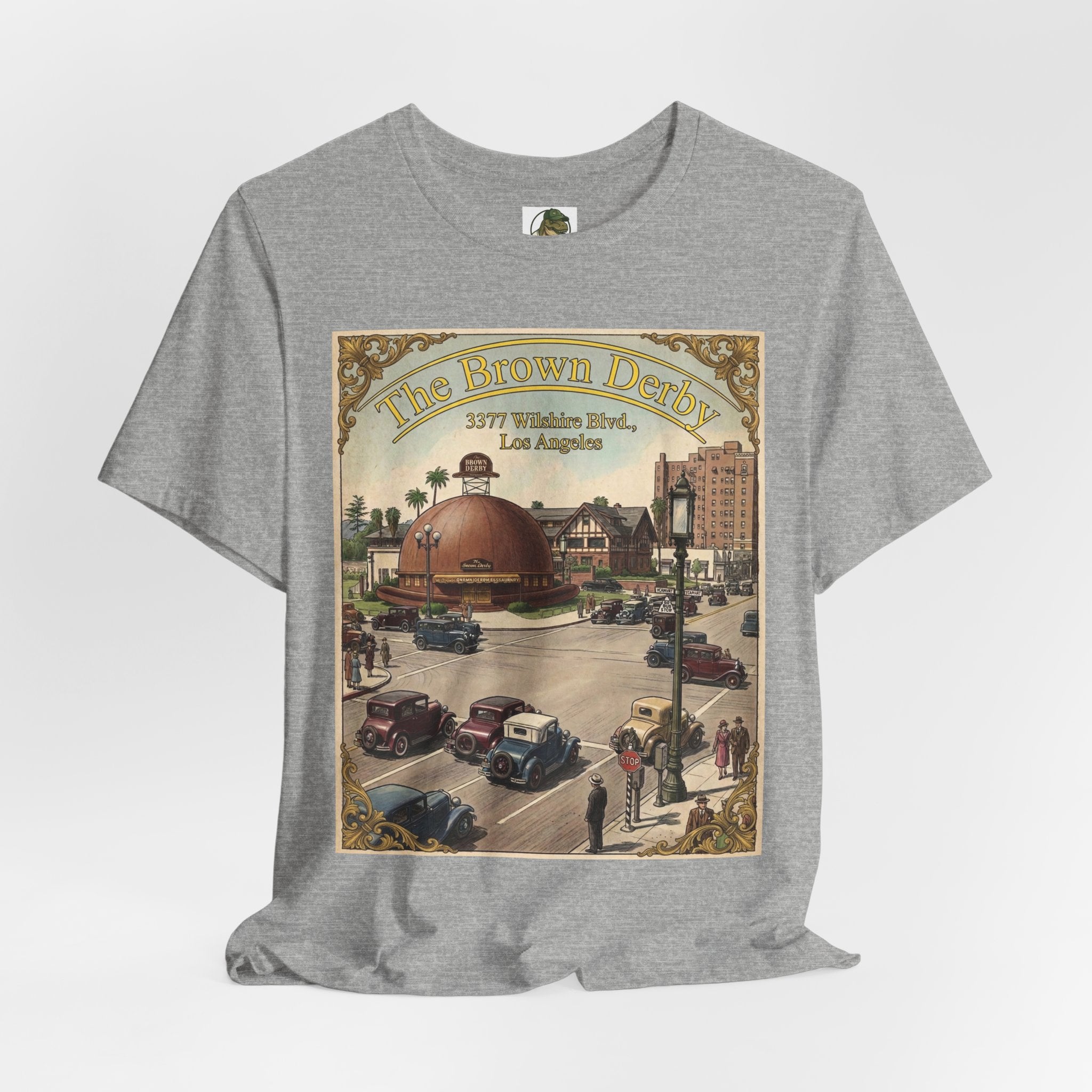 Vintage Brown Derby Restaurant Tee — Retro Restaurant Poster