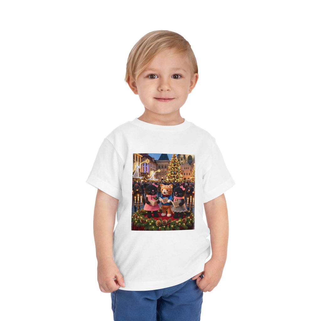 Christmas Kitty Choir Toddler Tee