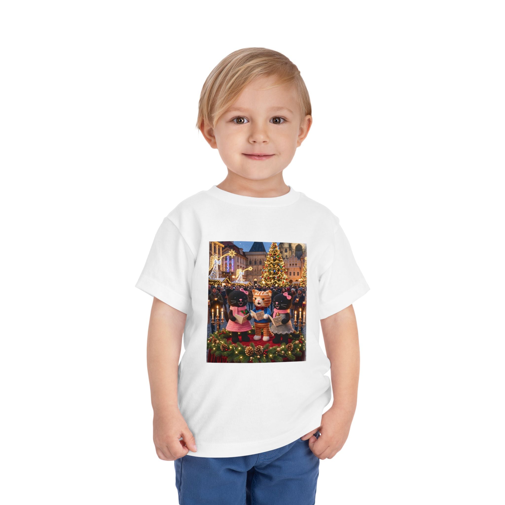 Christmas Kitty Choir Toddler Tee