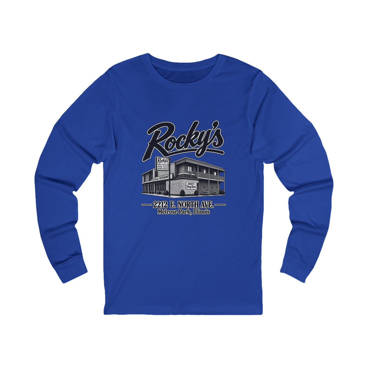 Rocky’s Diner Vintage Melrose Park Diner Long Sleeve Tee
