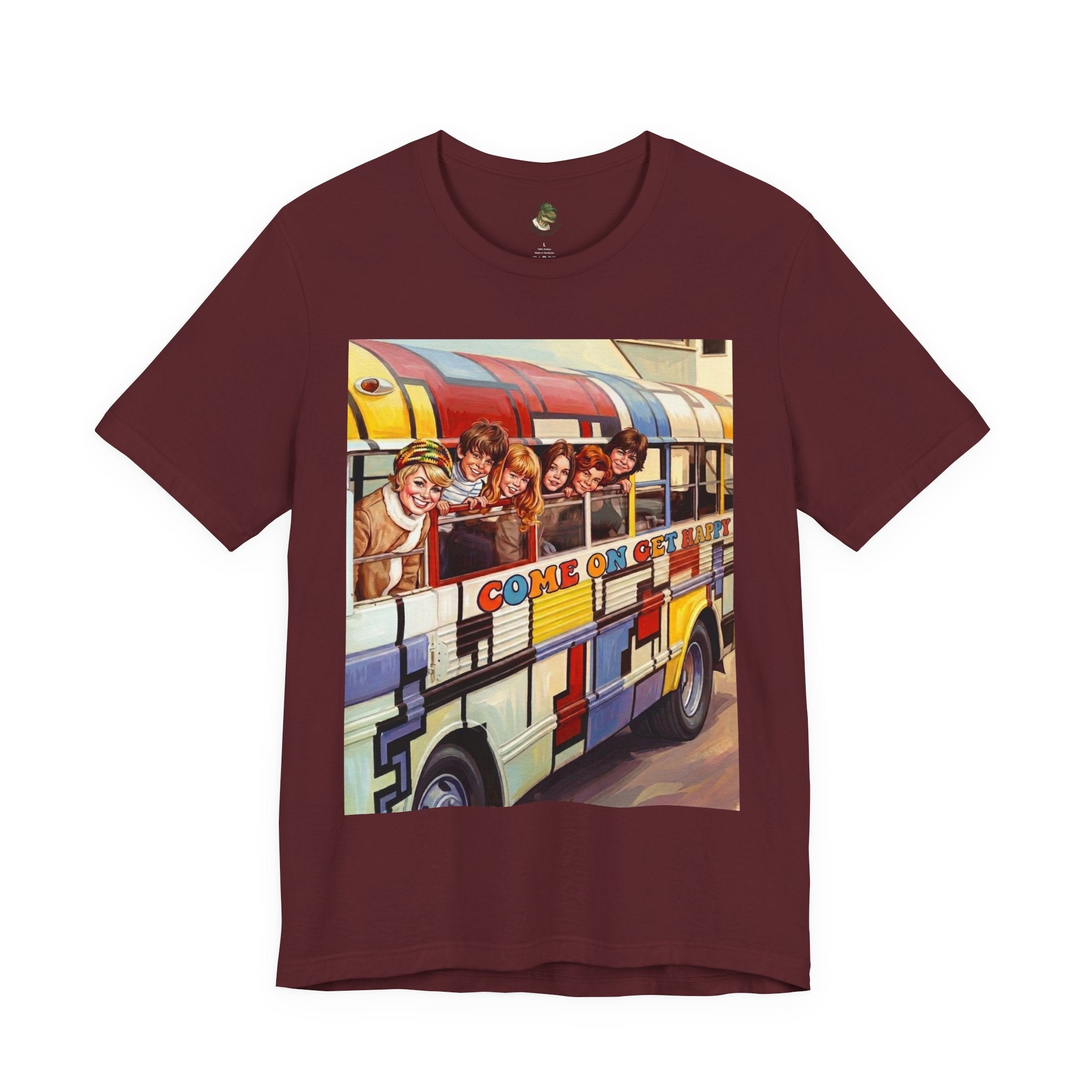 Unisex "Come On, Get Happy" Retro Graphic T‑Shirt