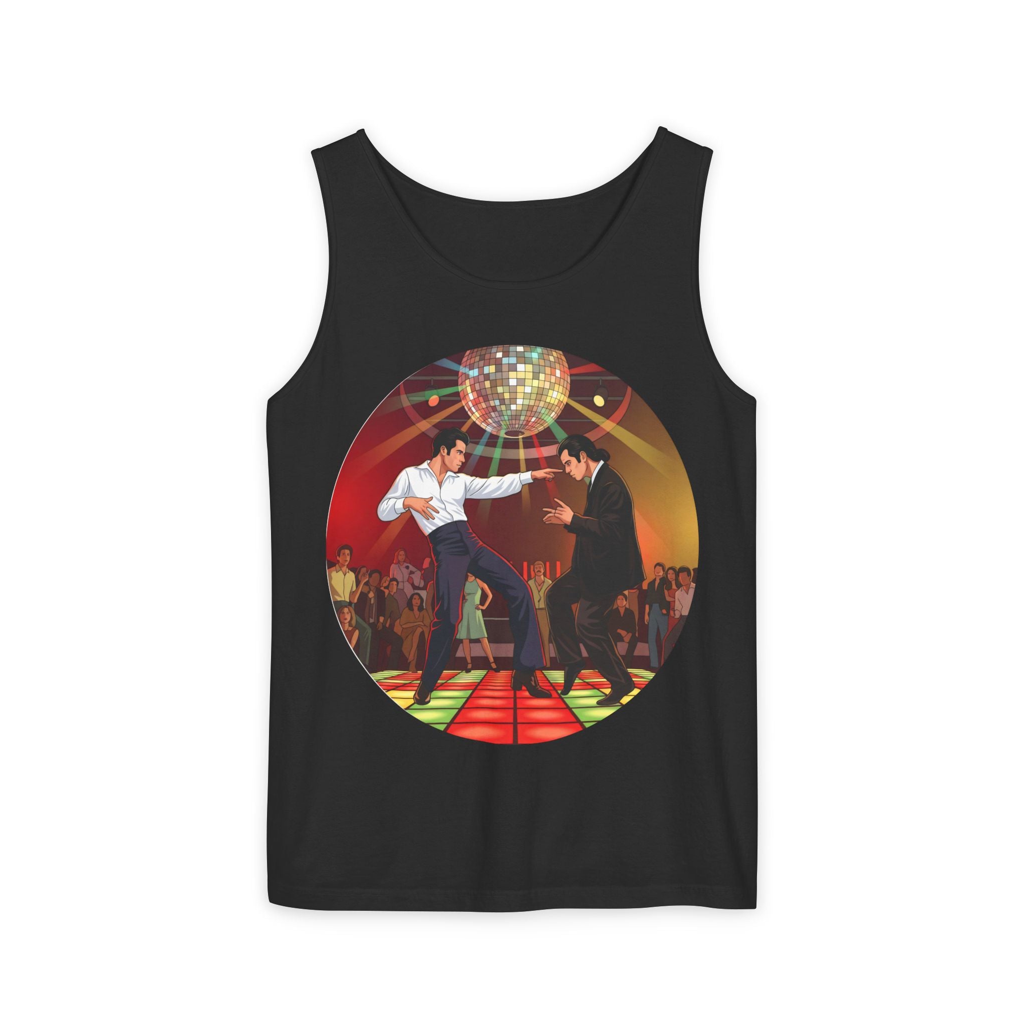 Unisex 'Dancing Together' Cottton Tank Top