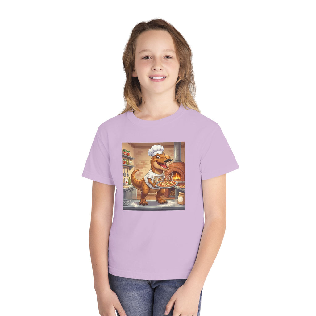 Ernest T‑Rex Pizza Chef Tee (Youth Midweight)