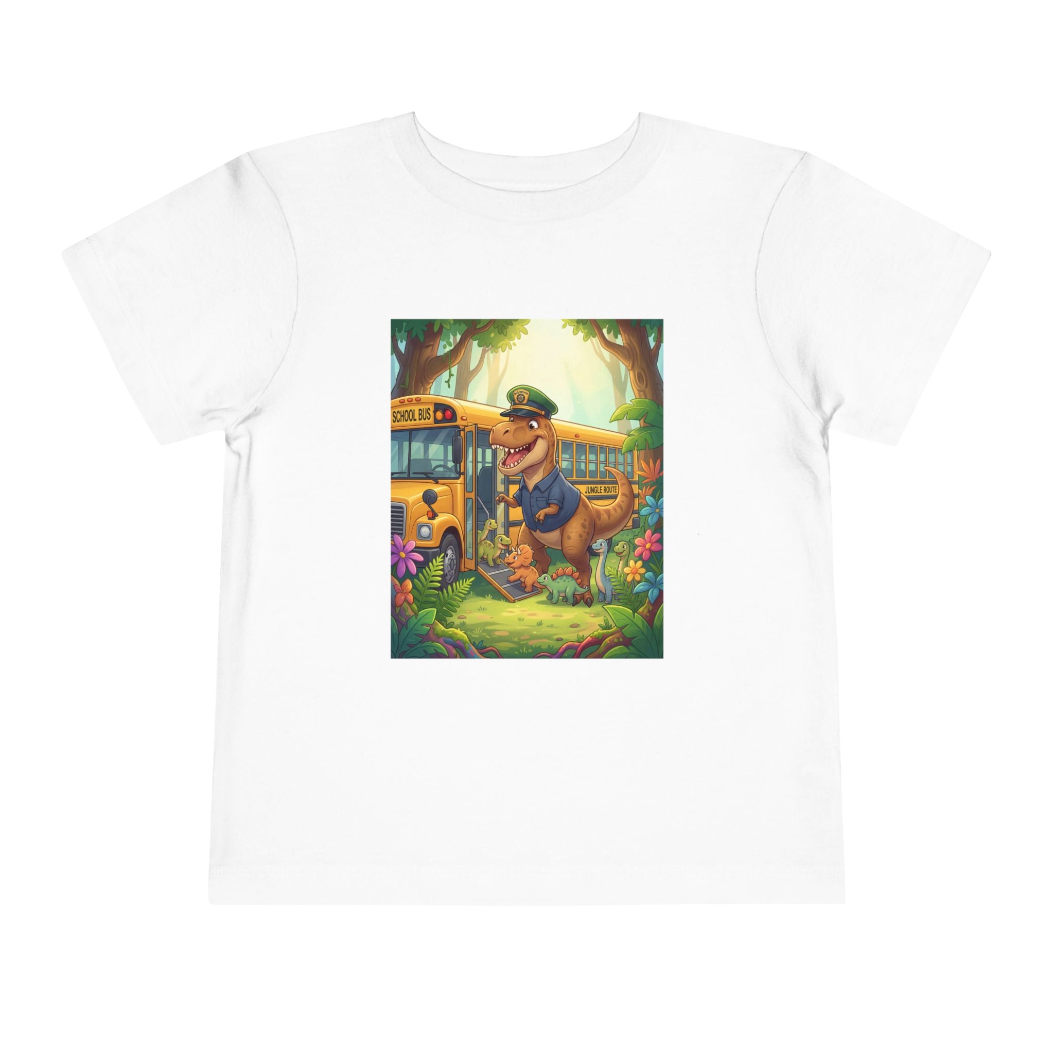 Ernest T-Rex Bus Driver Toddler Tee