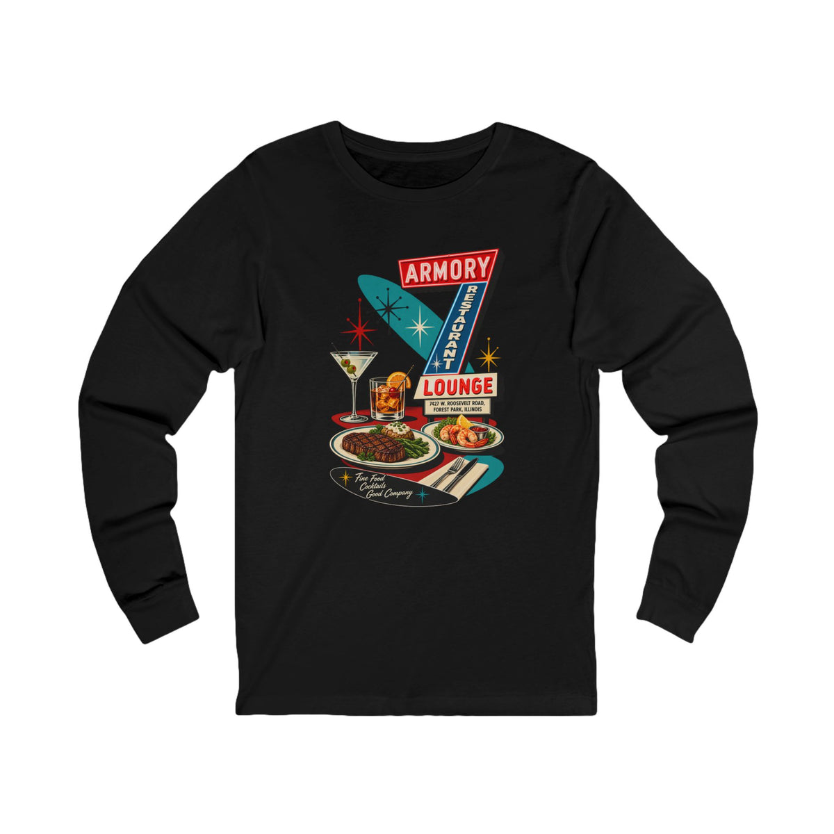 Armory Lounge Retro Lounge Long Sleeve Tee
