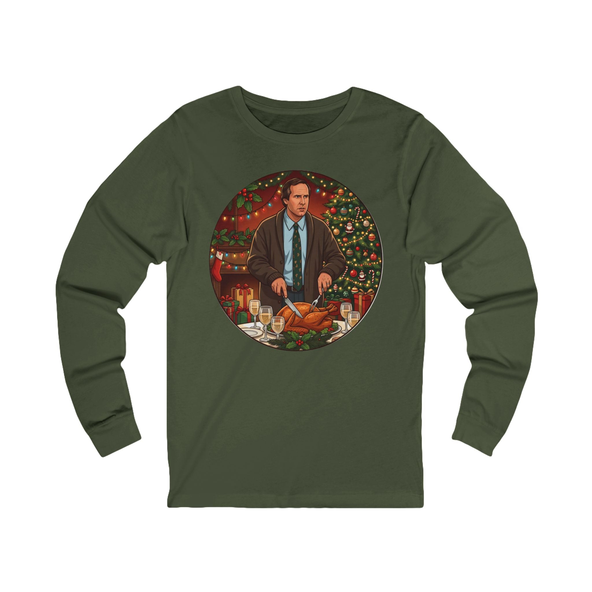 Unisex 'A Very Big Treat' Christmas Graphic Cotton Long Sleeve T-Shirt