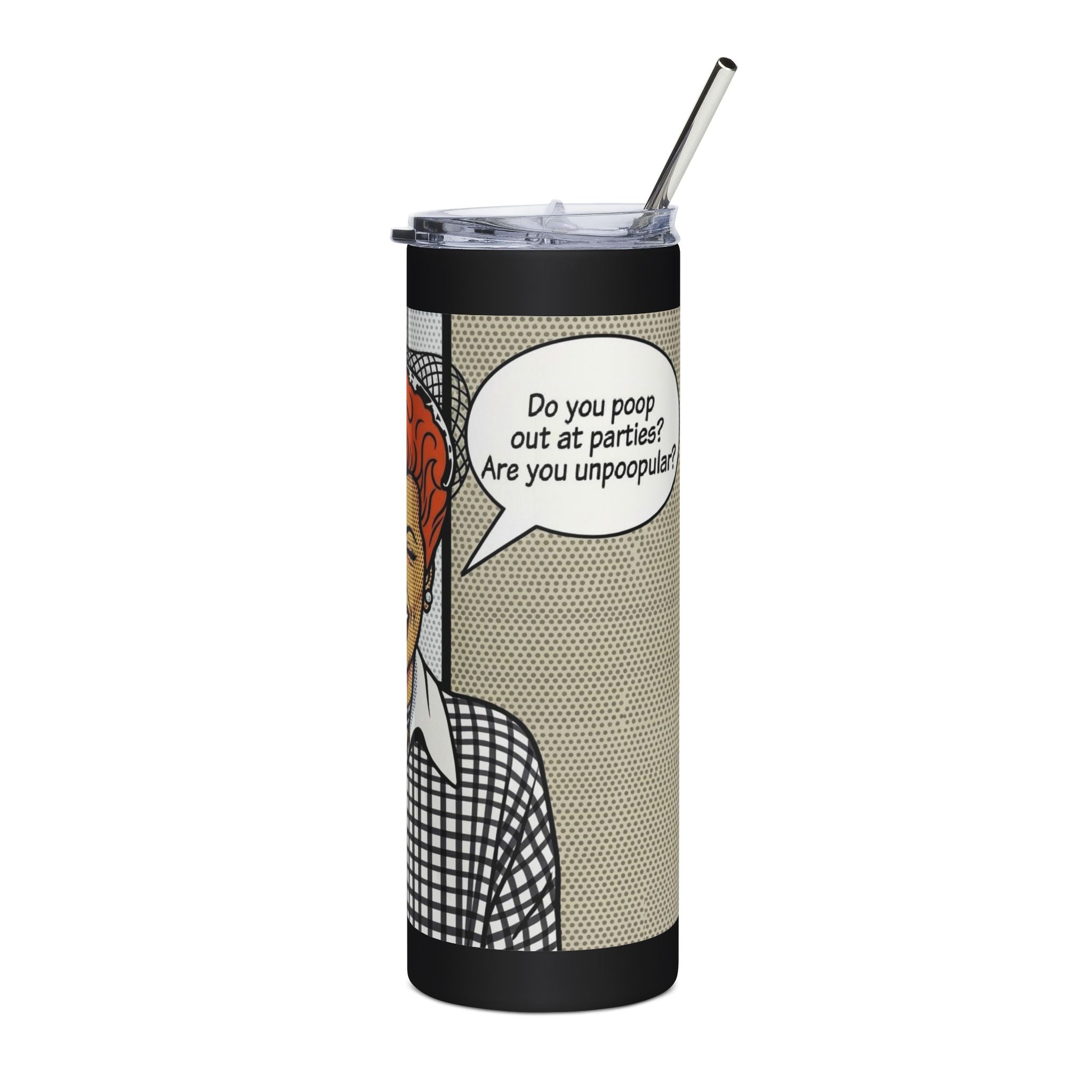 Party Pooper Stainless Steel 20oz Travel Cup