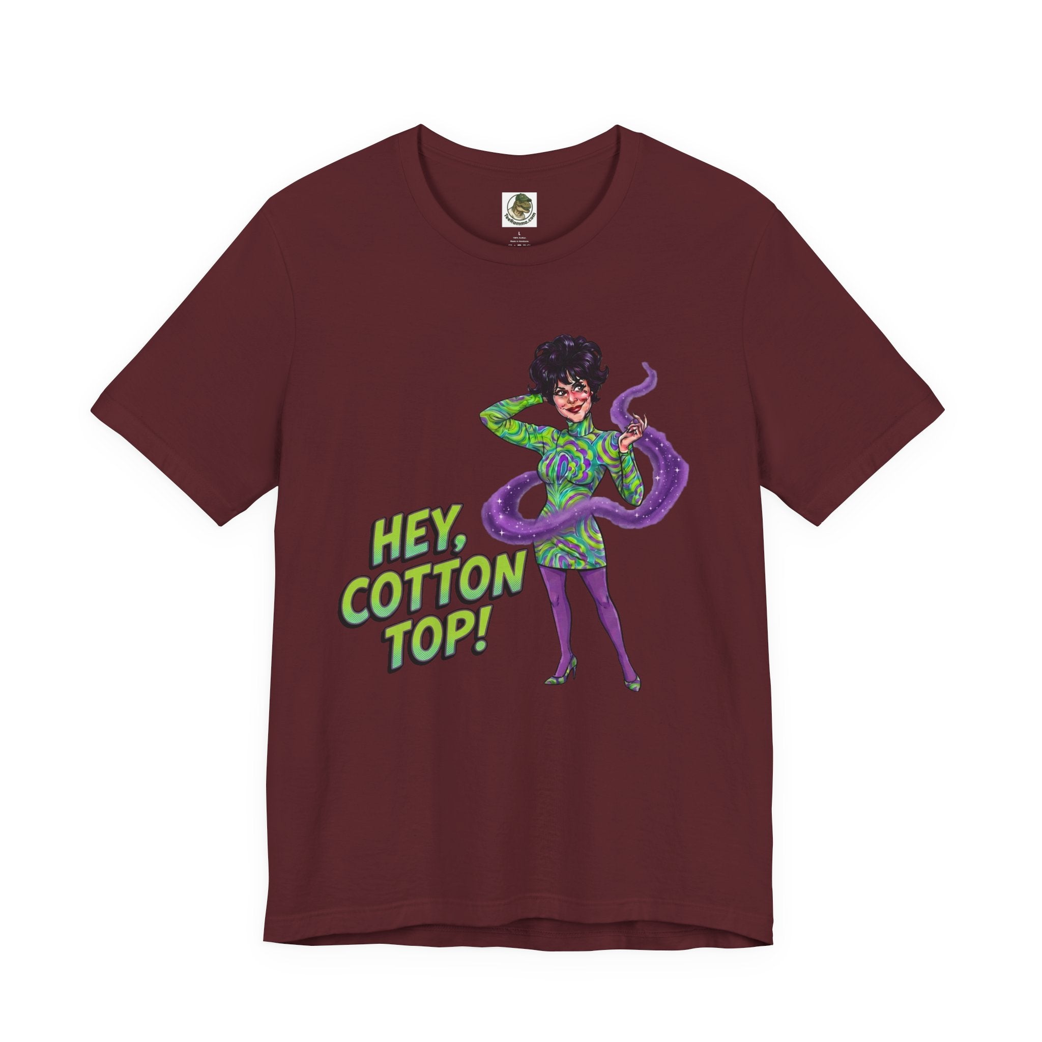 Unisex Vintage 'Hey, Cotton Top!' Cotton T-Shirt