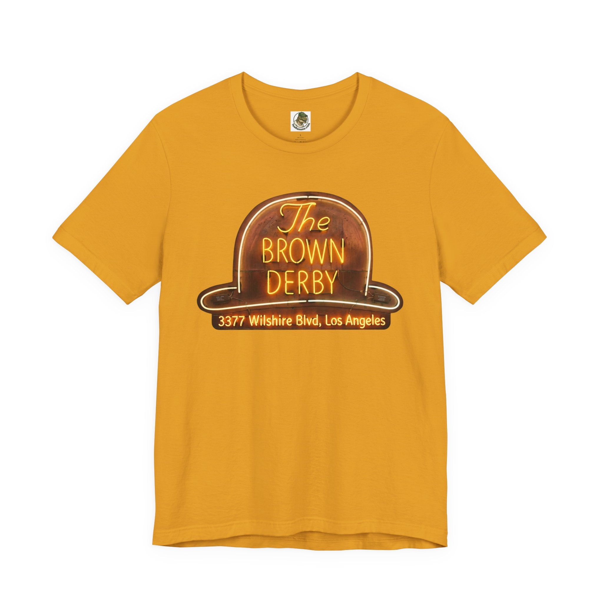 Vintage Brown Derby Restaurant Tee -- Retro Neon Sign