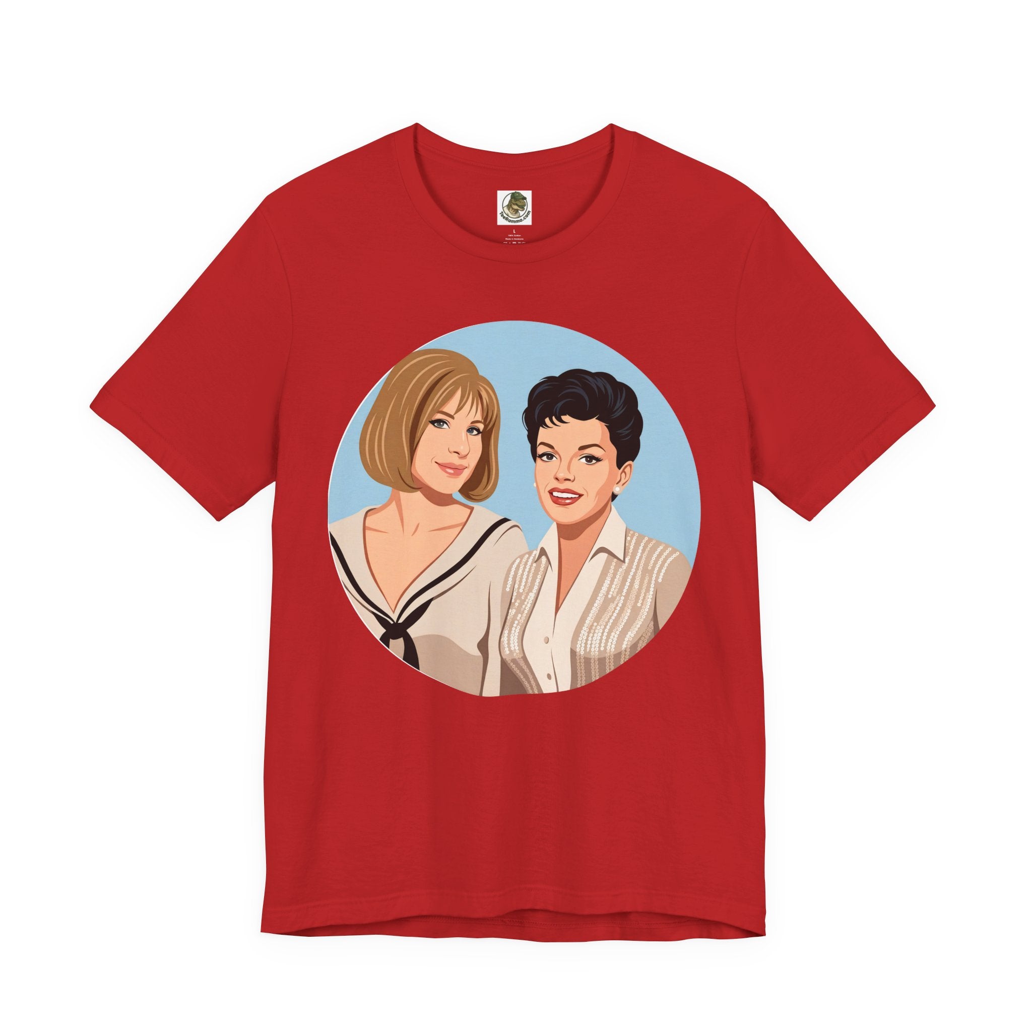 Unisex 'Happy Duet' Cotton T-Shirt