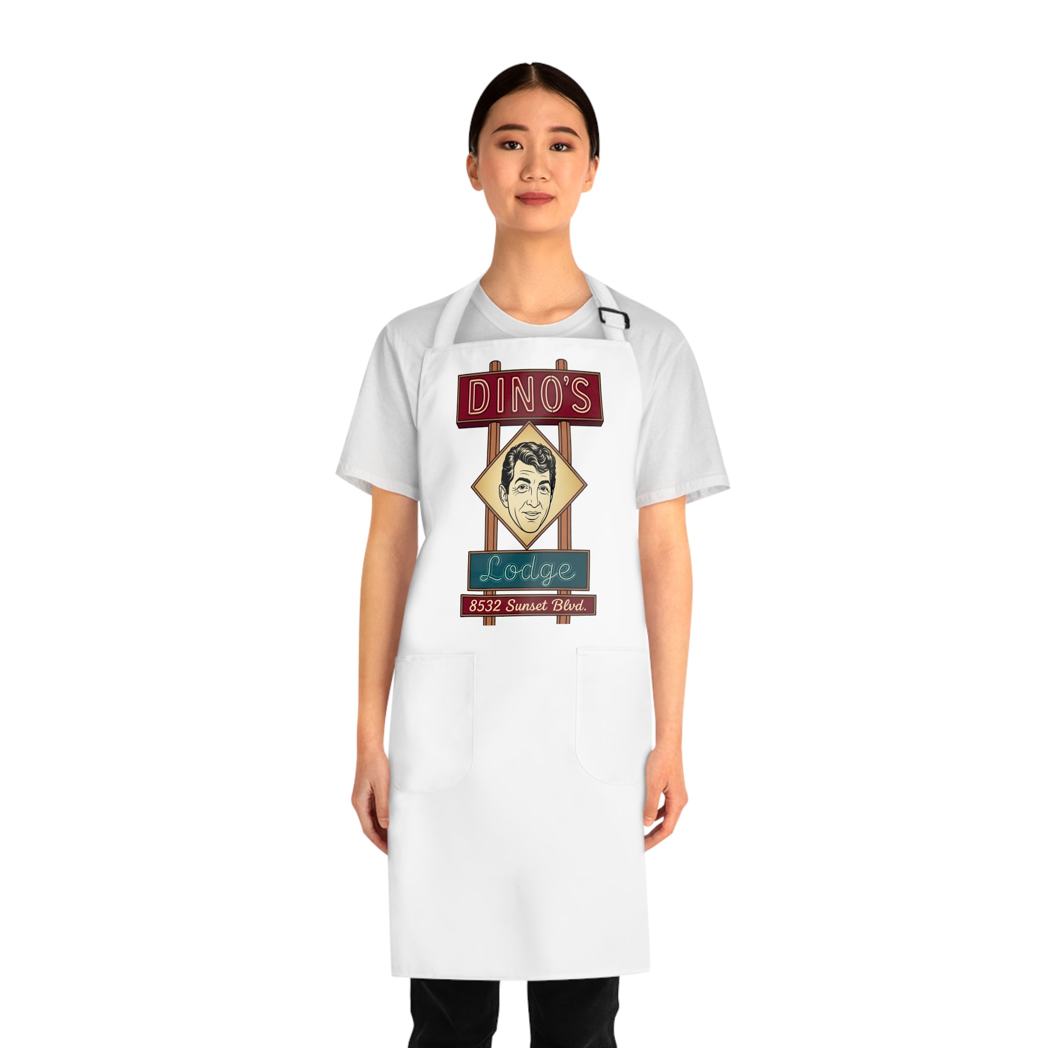 Dino's Lodge Vintage Kitchen Apron